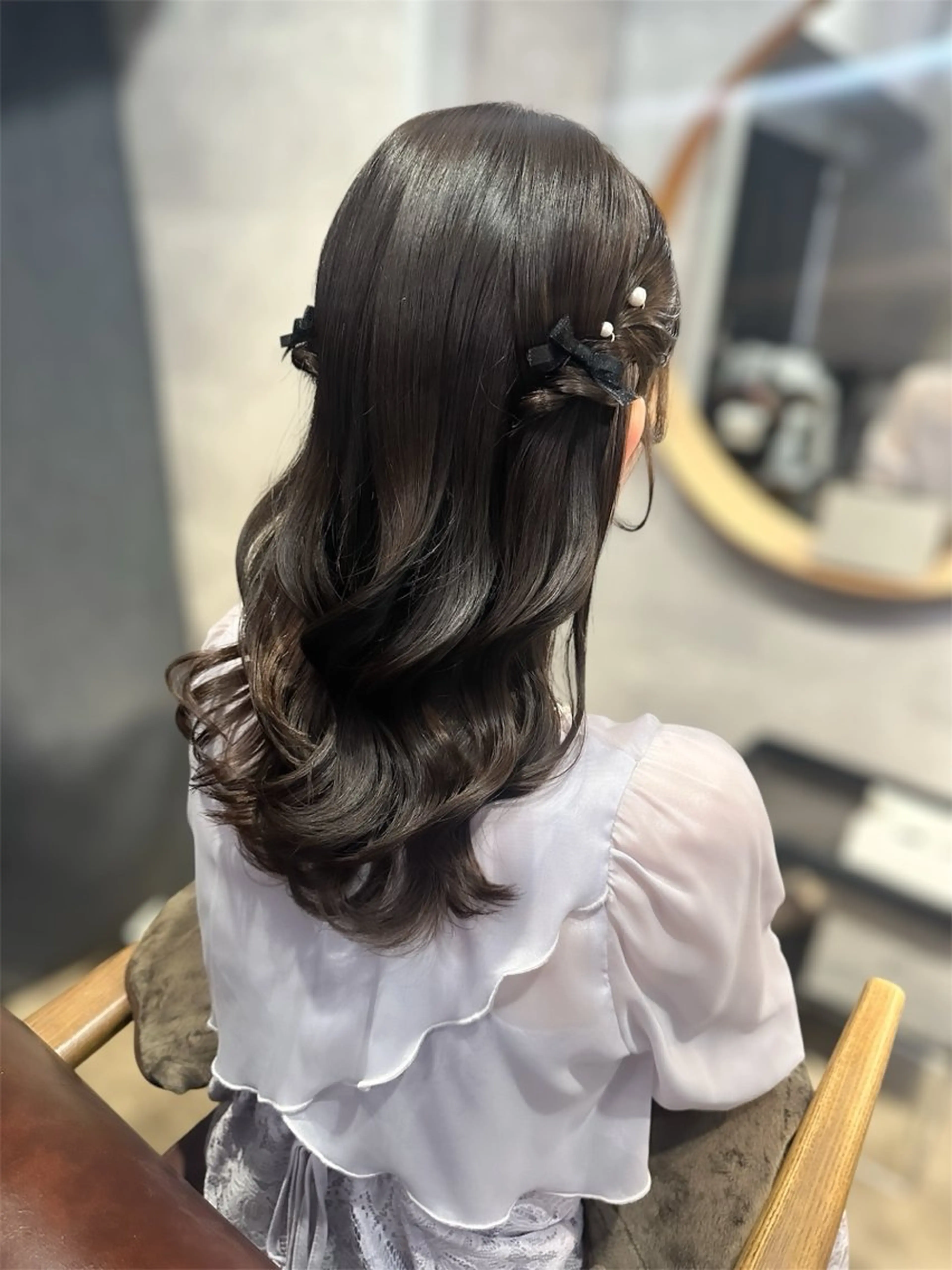 セミロング ヘアアレンジ ヘアセット┊お呼ばれ ┊お出かけ┊wadaのヘアスタイル