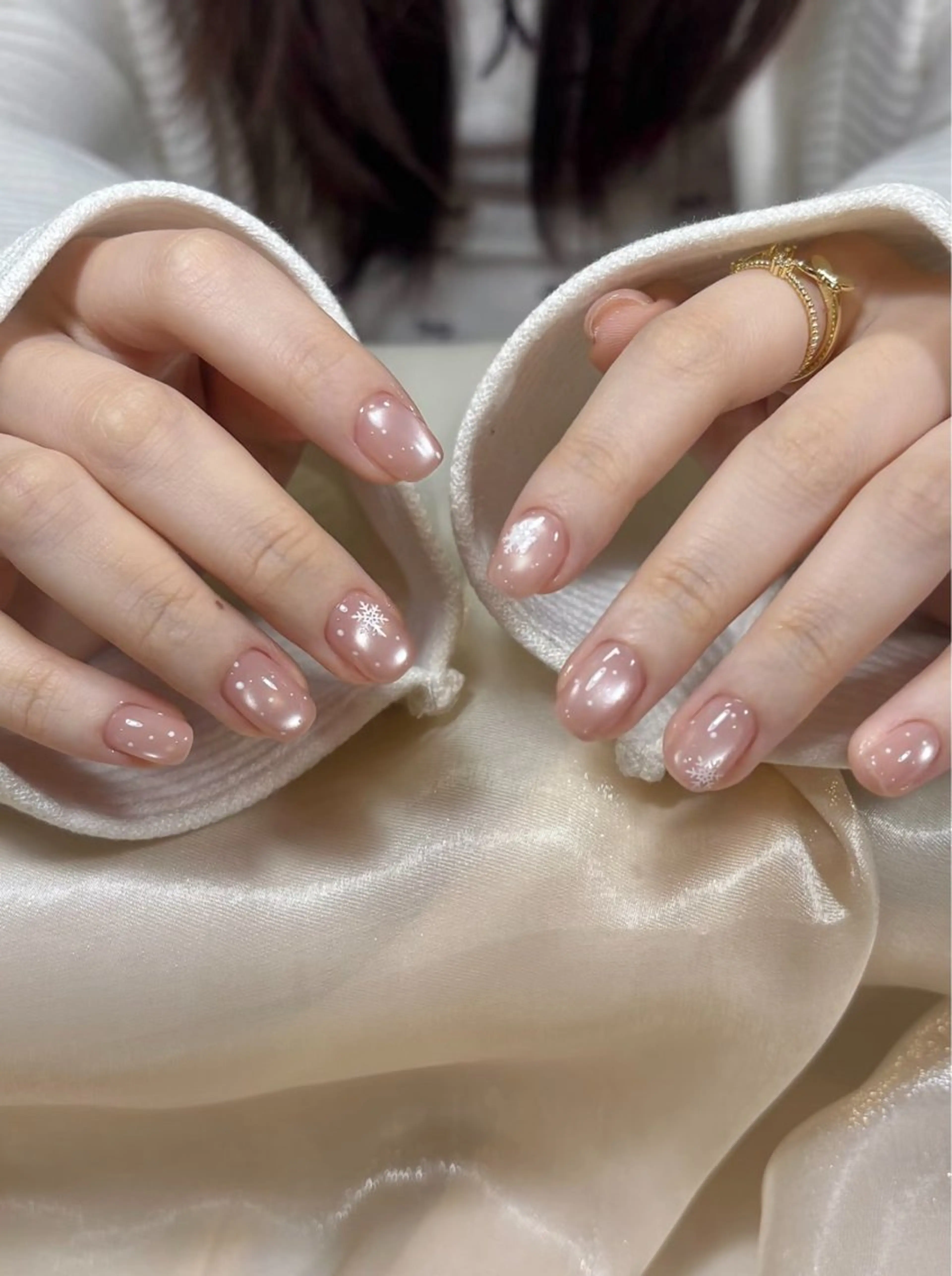 ネイル チークネイル フットネイル フレンチネイル ジェルネイル ガラスフレンチ ハンドネイル エニ キラのネイルデザイン