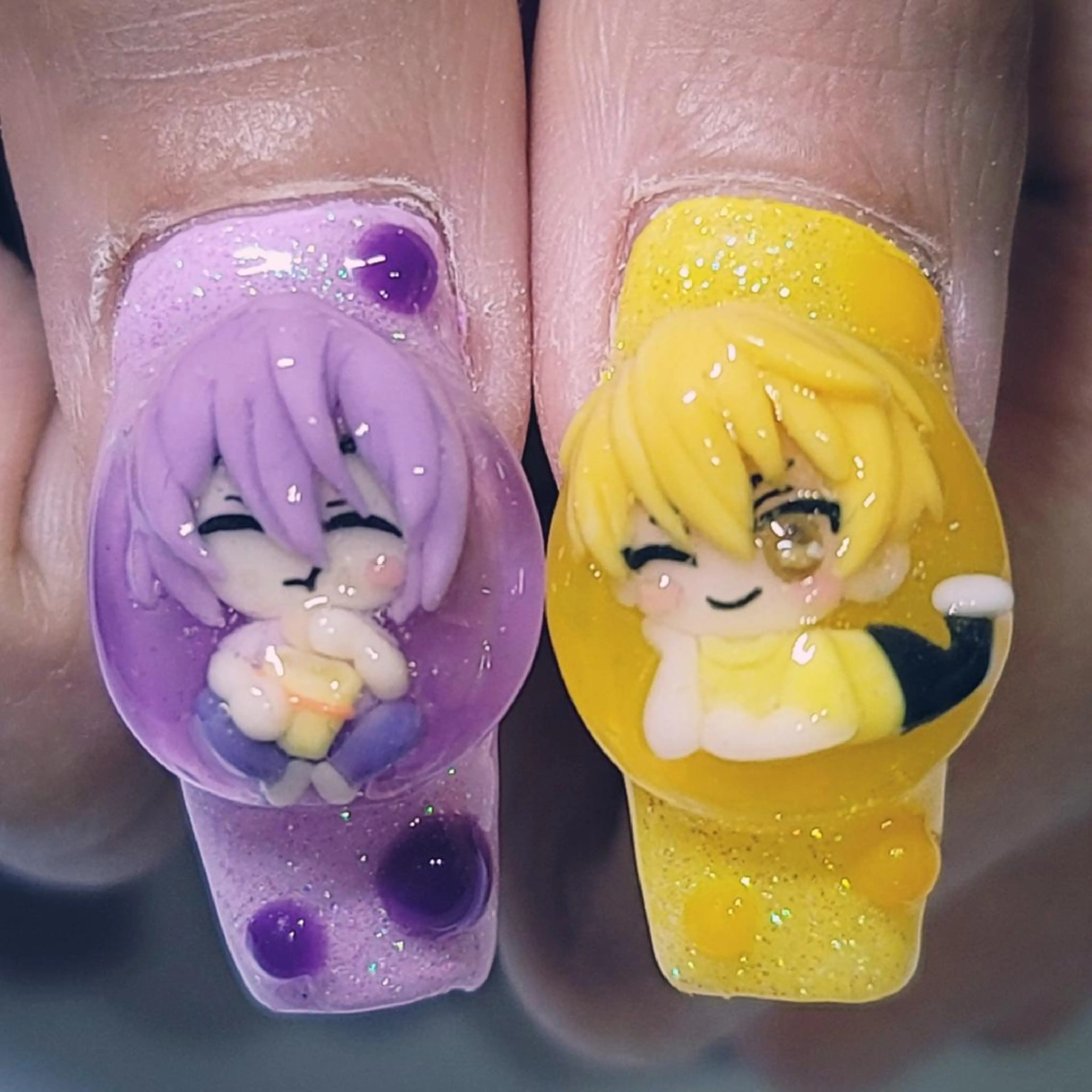 ネイル アートネイル クリアネイル ラメ(グリッター) ハンドネイル よしだ ひろきのネイルデザイン