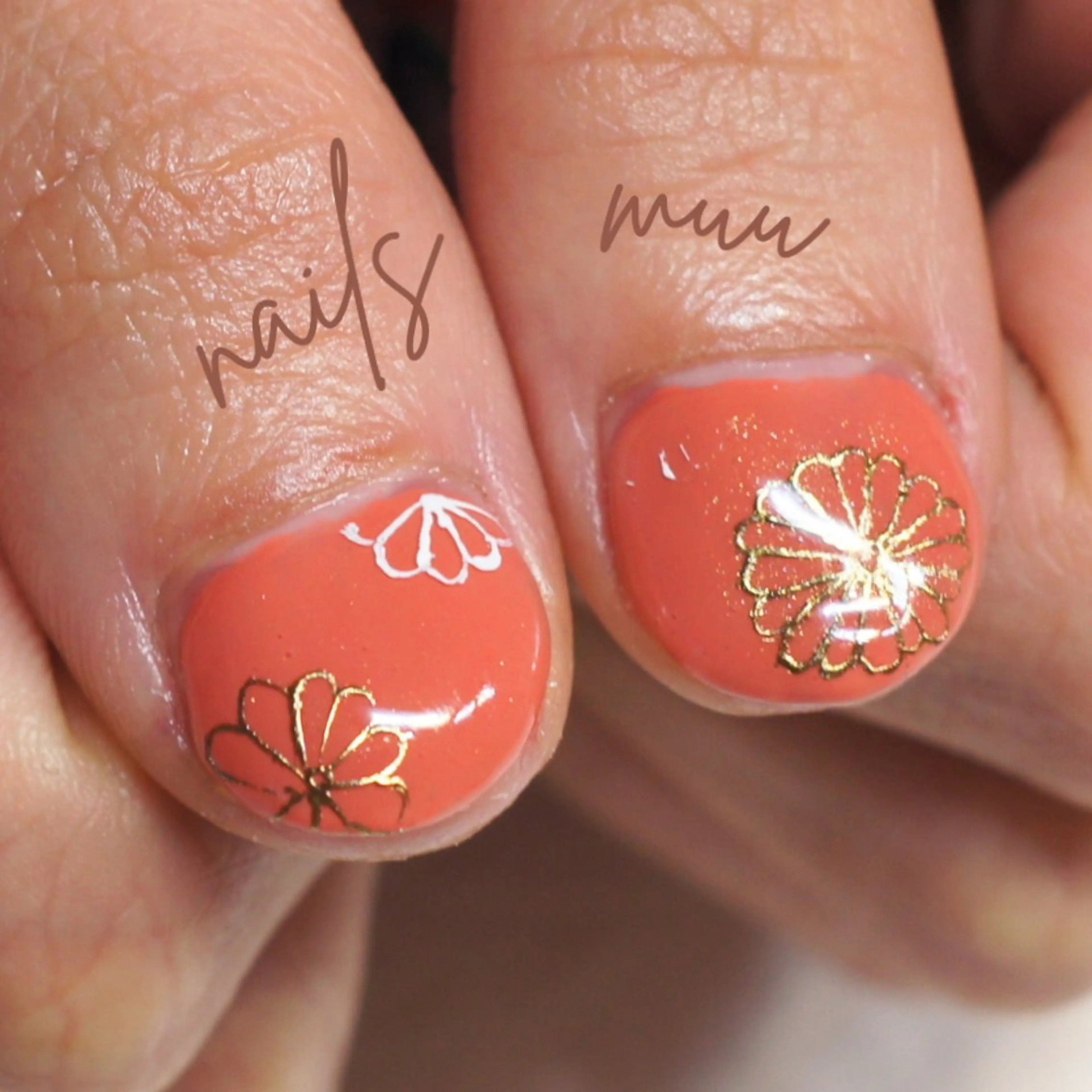 ネイル ブルー 卒業式 ハンドネイル nails muu まゆのネイルデザイン