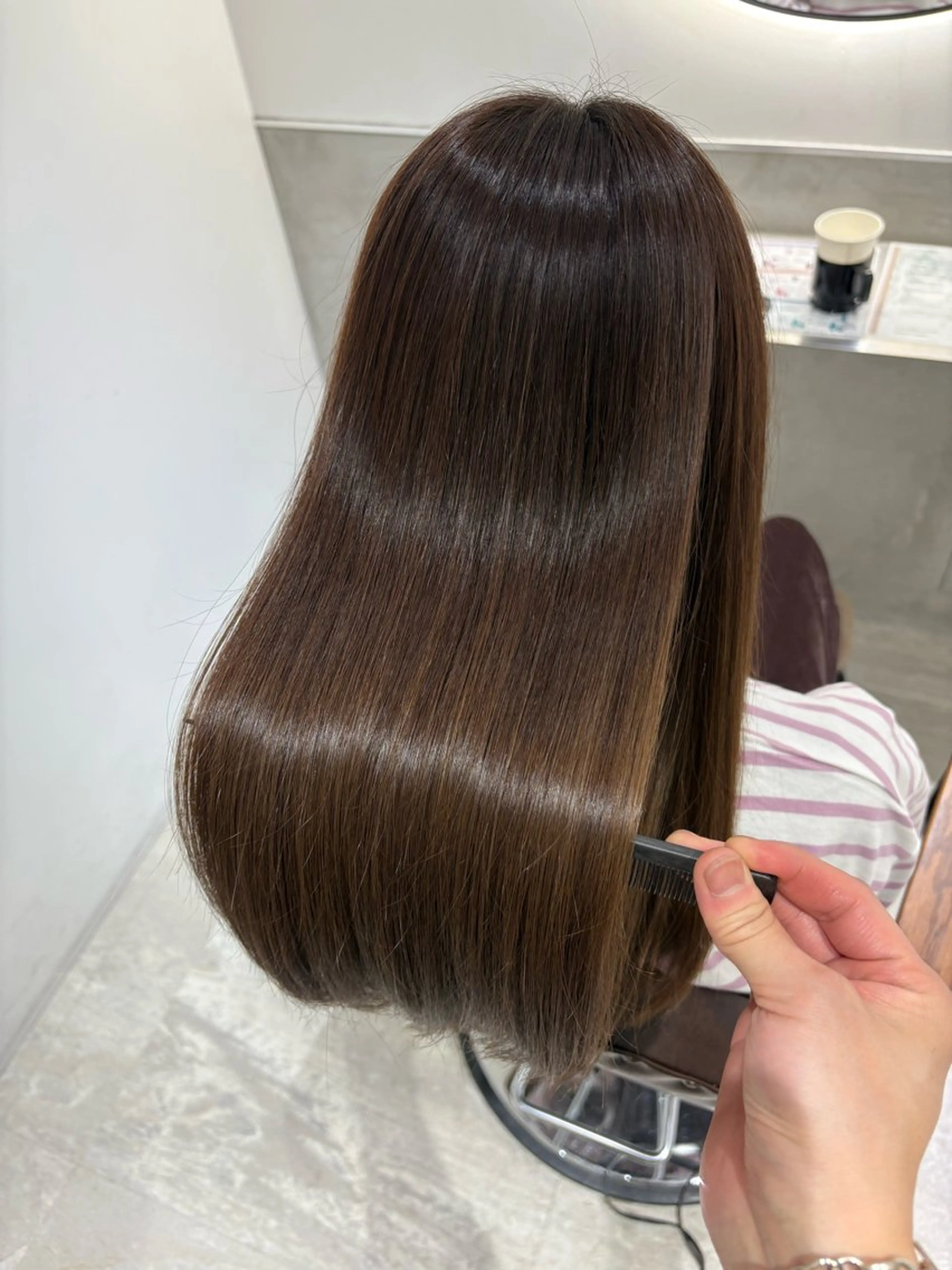 セミロング 銀座No.1髪質改善 縮毛矯正/本木のヘアスタイル