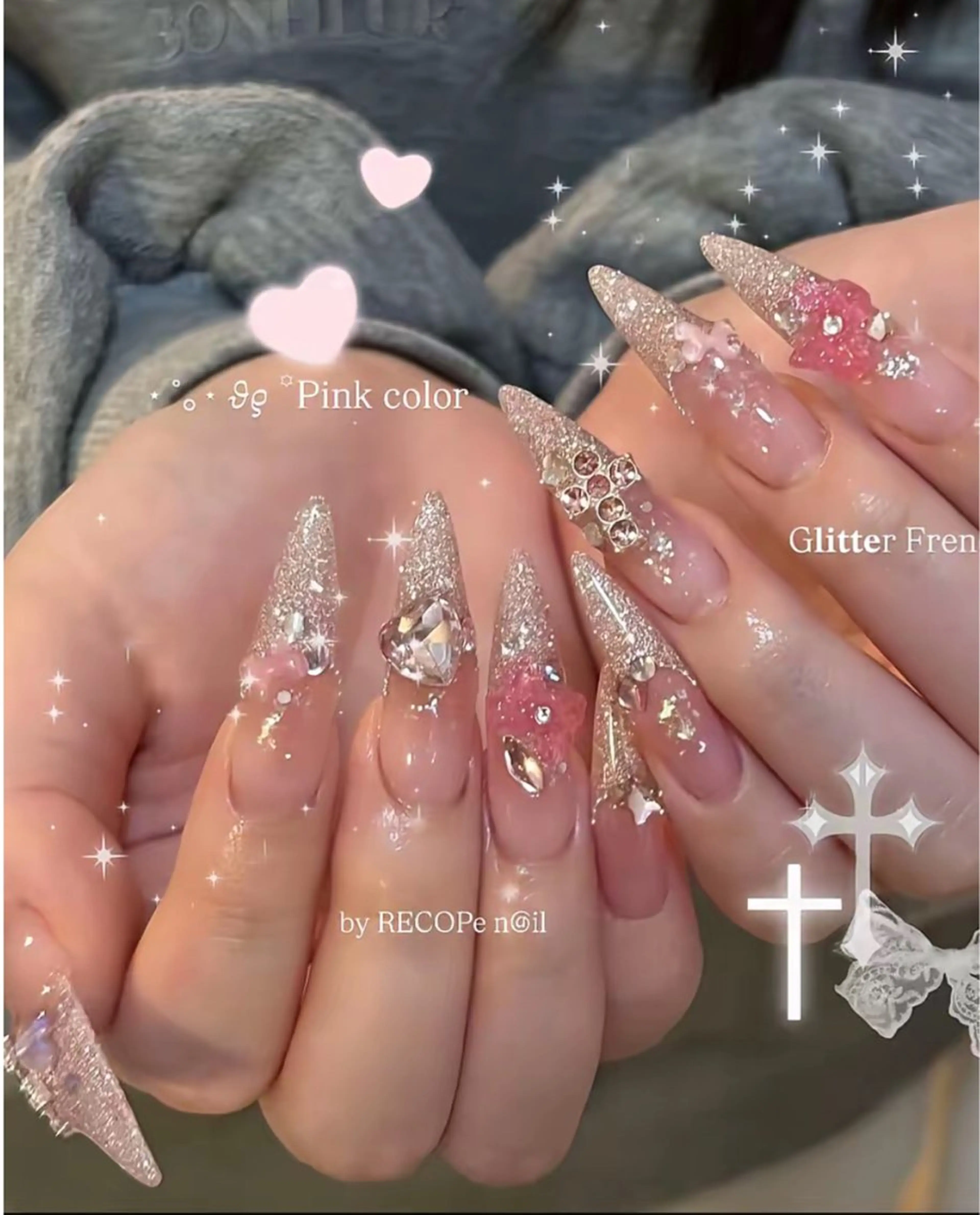 ネイル アートネイル ジェルネイル グラデーション マグネットネイル ニュアンスネイル ハンドネイル Ryu Nail Studio所属・Ryu Nail 新大久保のネイルデザイン