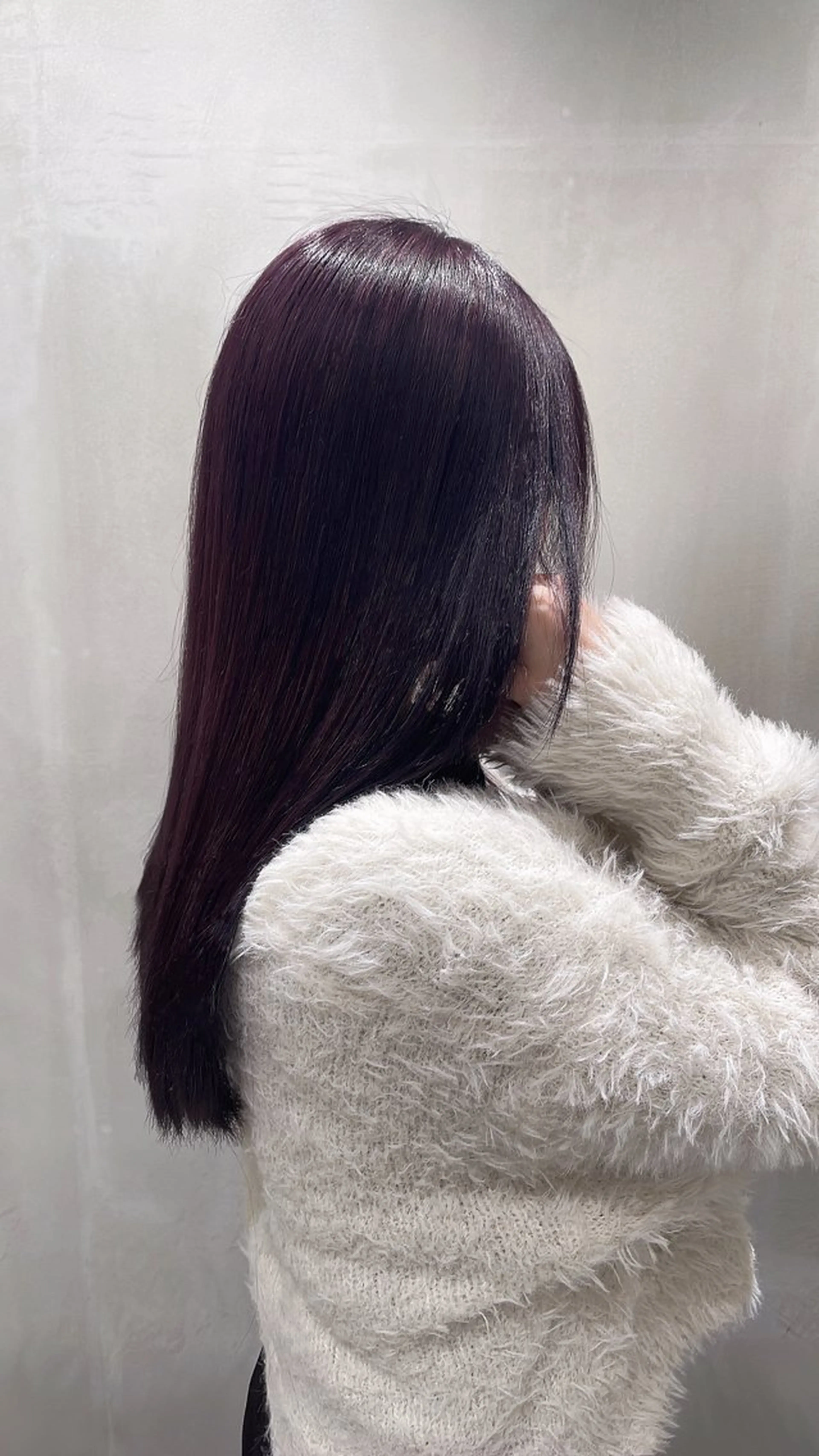 ロング パープルカラー 🥇KEN /レイヤー/艶カラーのヘアスタイル