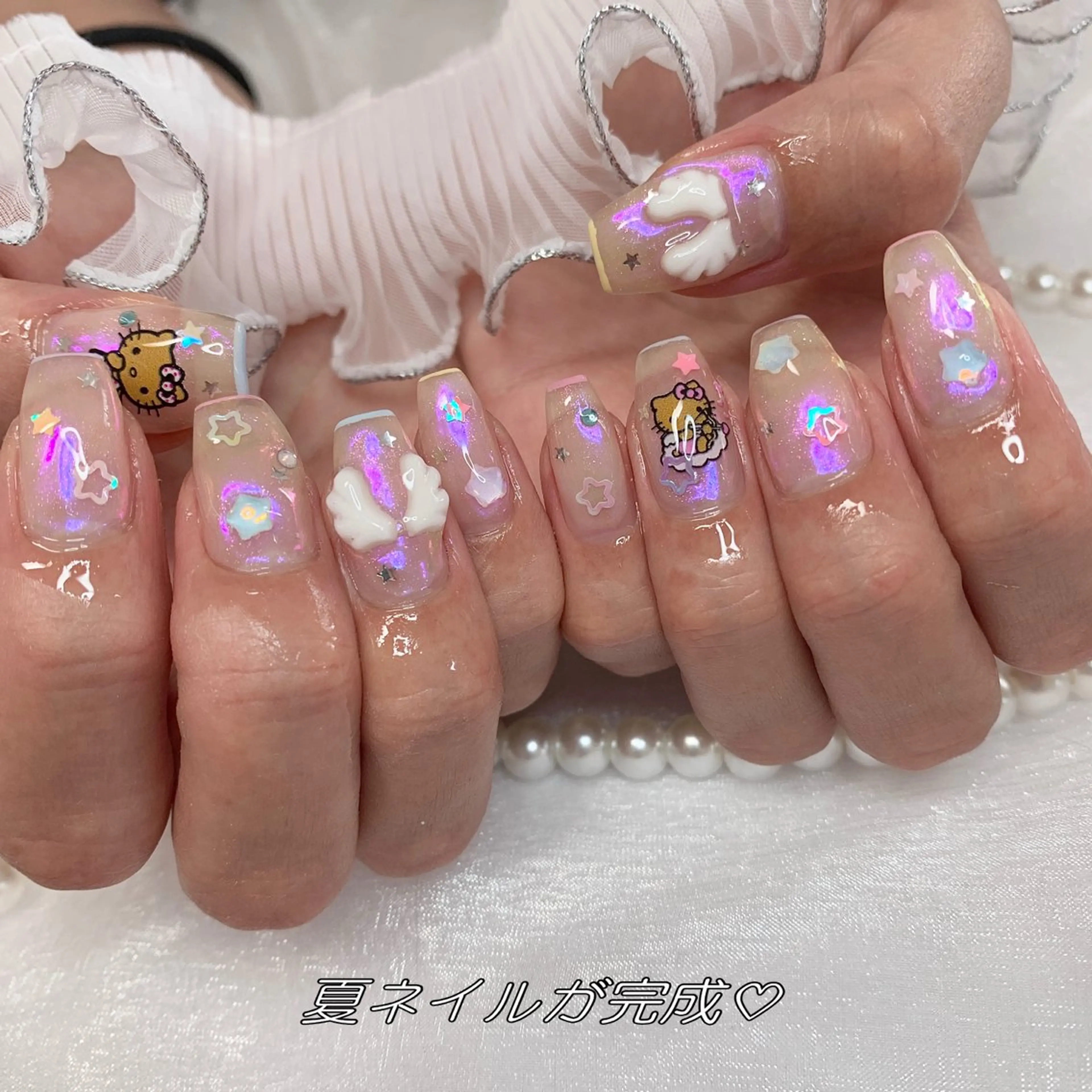 ネイル ハンドネイル La neige* yuki 🥯🍑のネイルデザイン