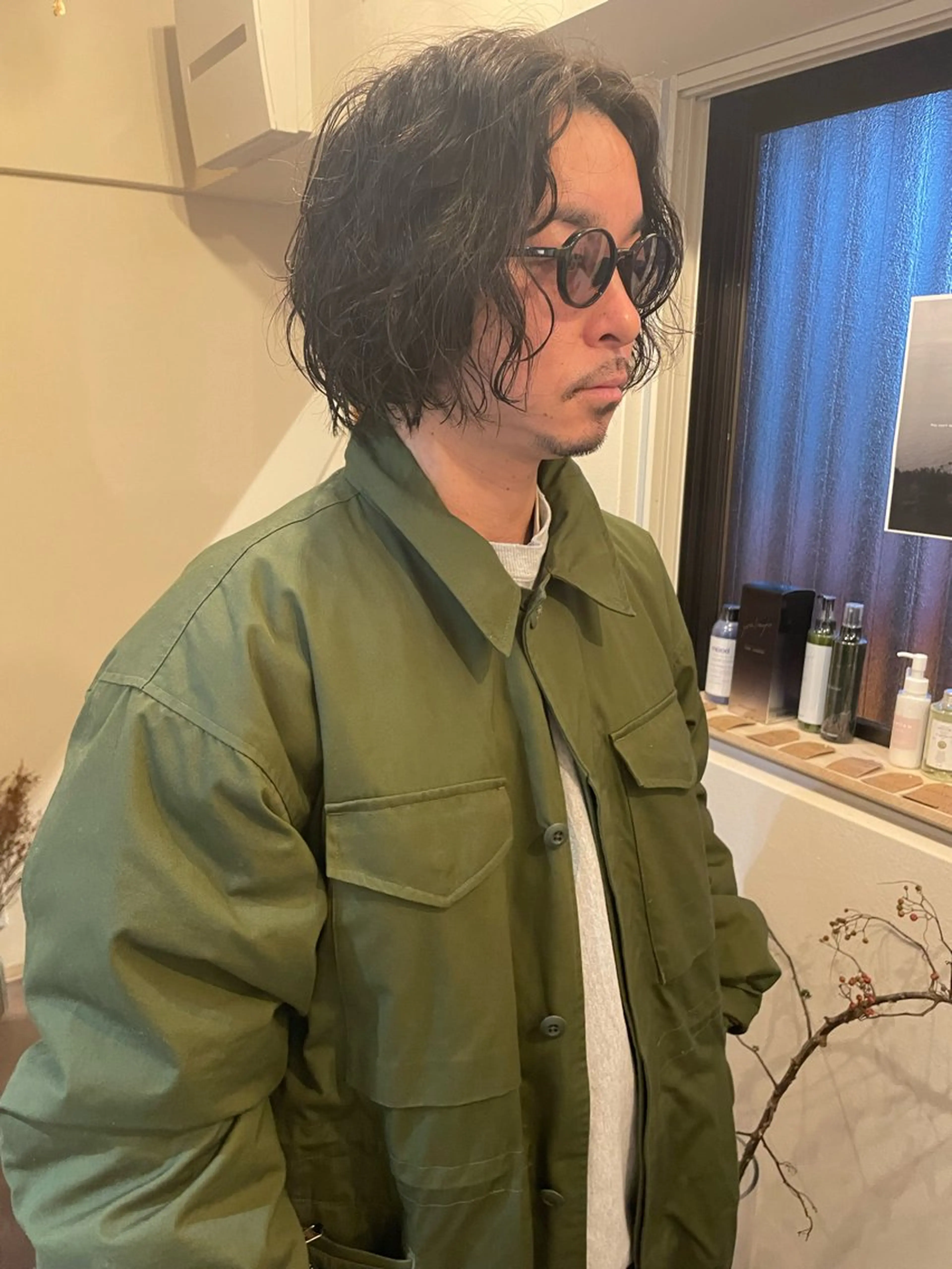 ミディアム パーマ ミディアムパーマ スパイラルパーマ カット パーマ トリートメント 鎌田卓也/髪質改善 /透明感カラーのヘアスタイル