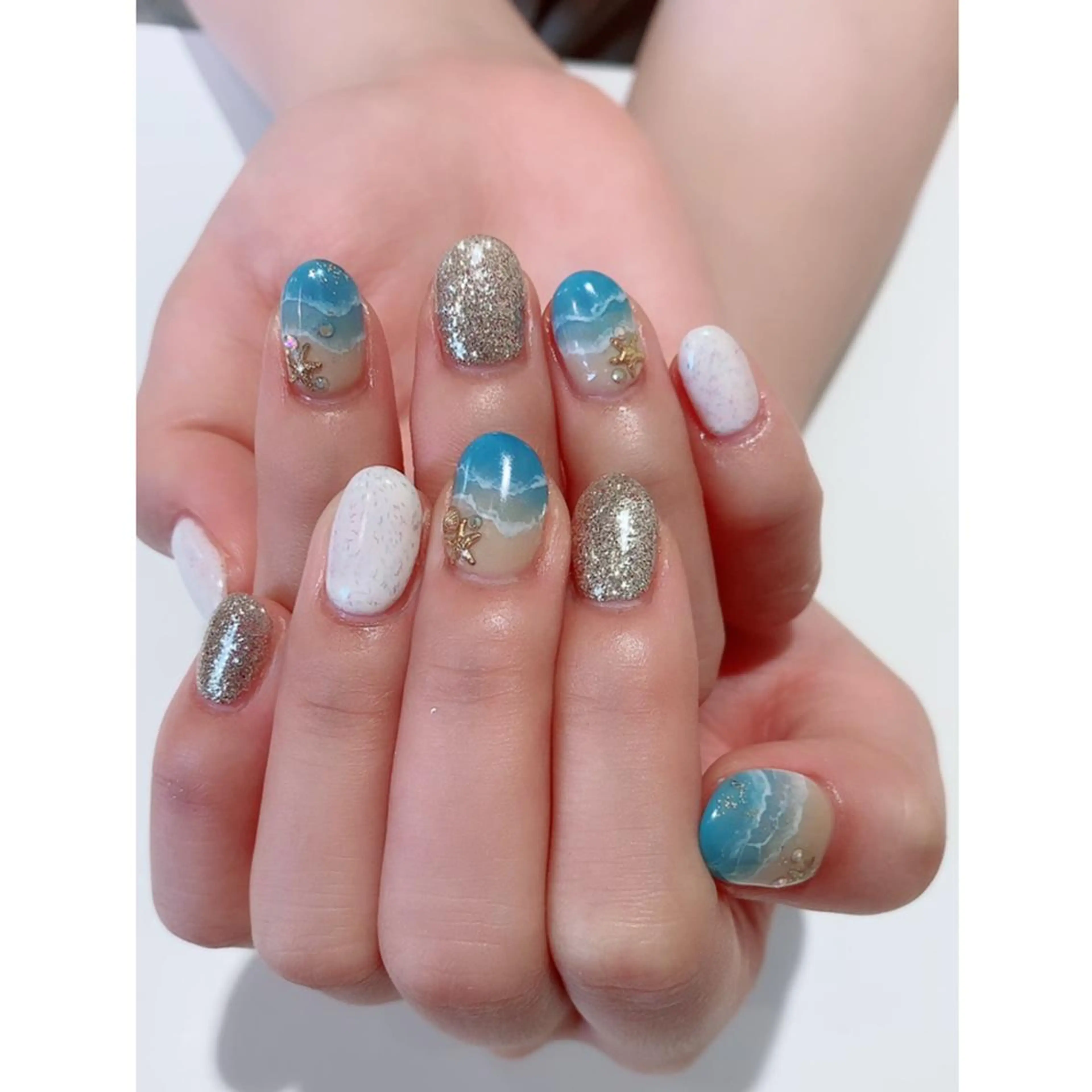 ネイル 夏ネイル ハンドネイル nail salon REMのネイルデザイン