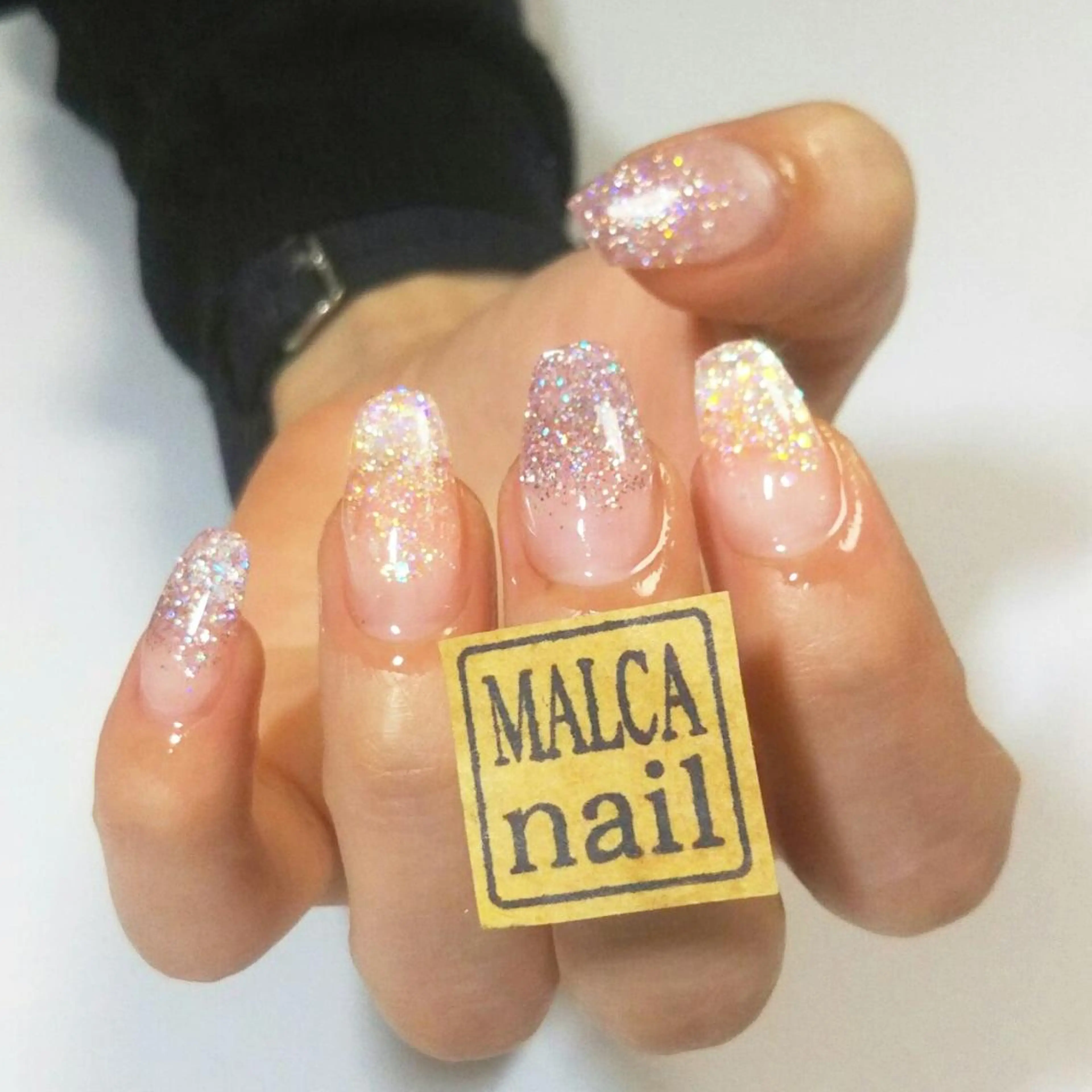 ラメグラデーションの写真