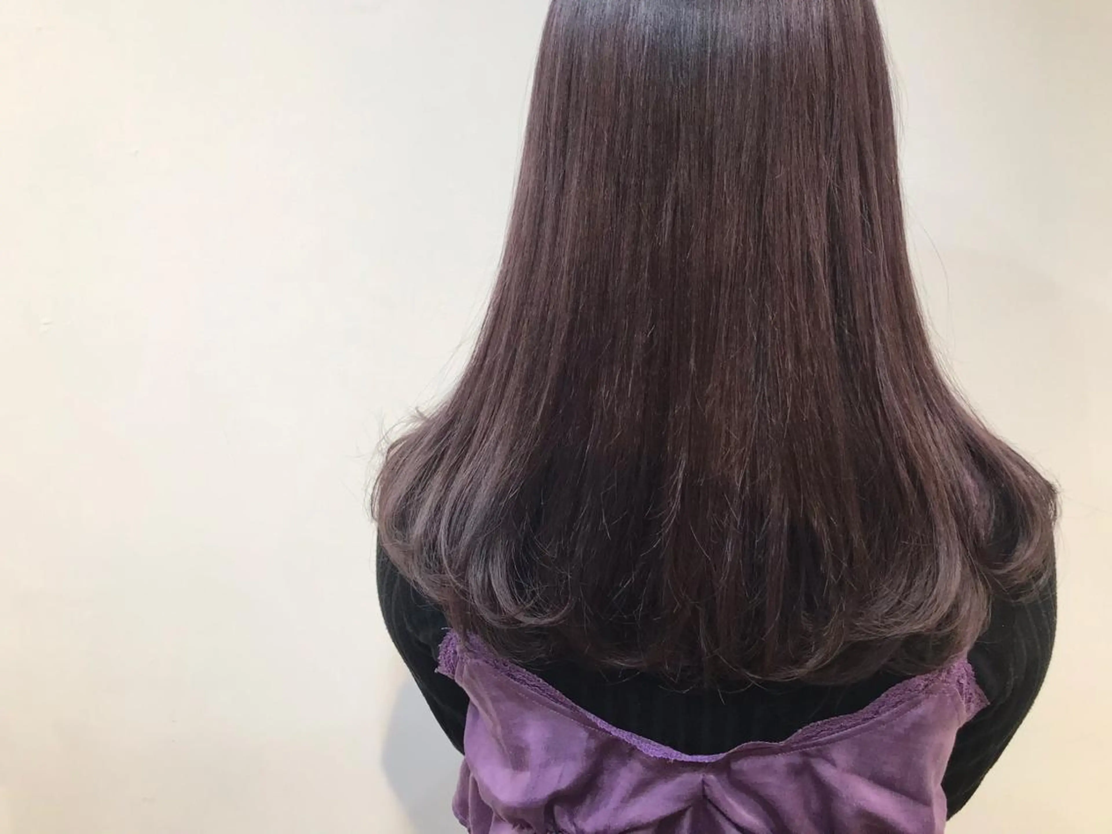 セミロング カラー ラベンダーカラー ヒロミ/アレンジ/ アンニュイ/透け感のヘアスタイル