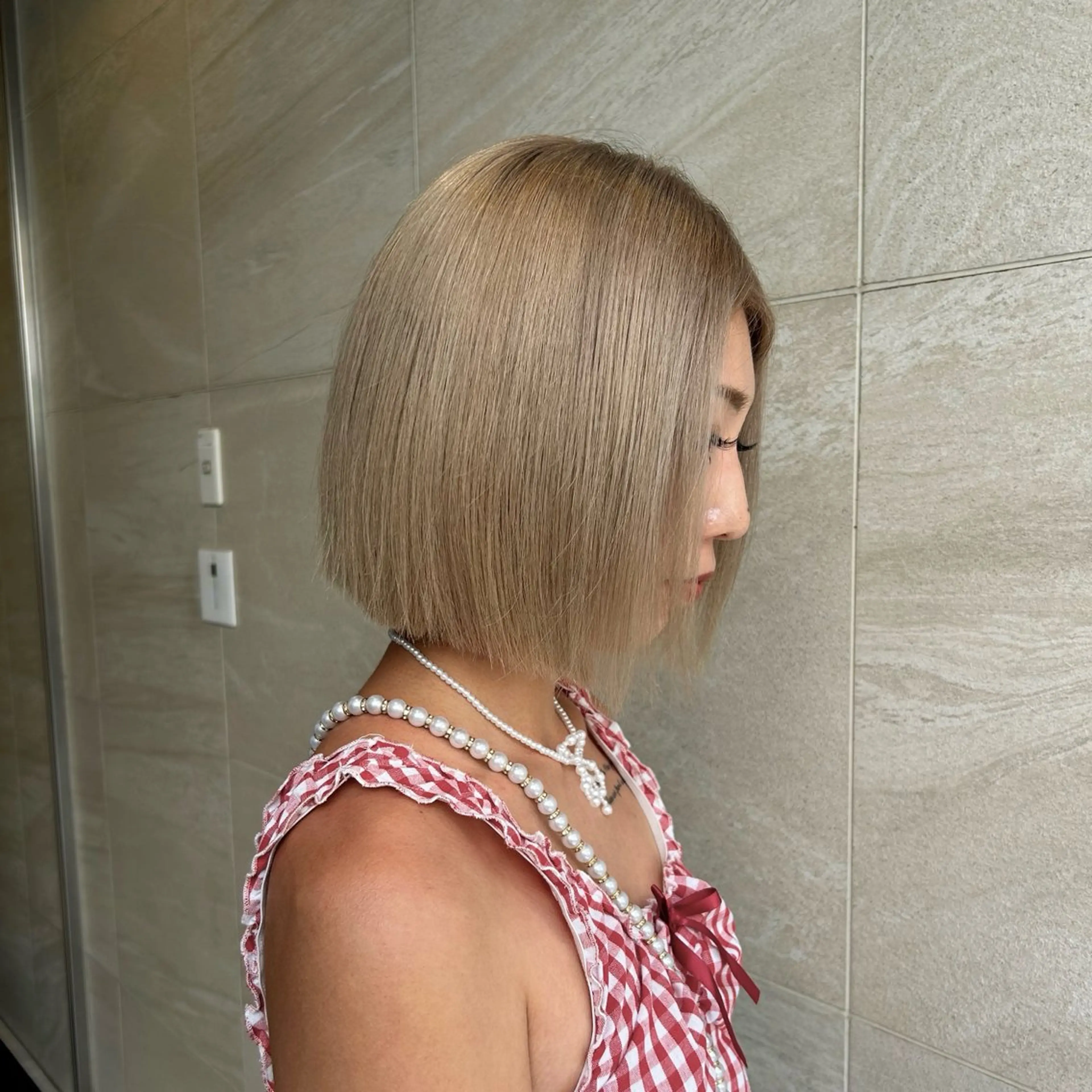 ショート カラー メンズ特化/センター パート🩵のヘアスタイル