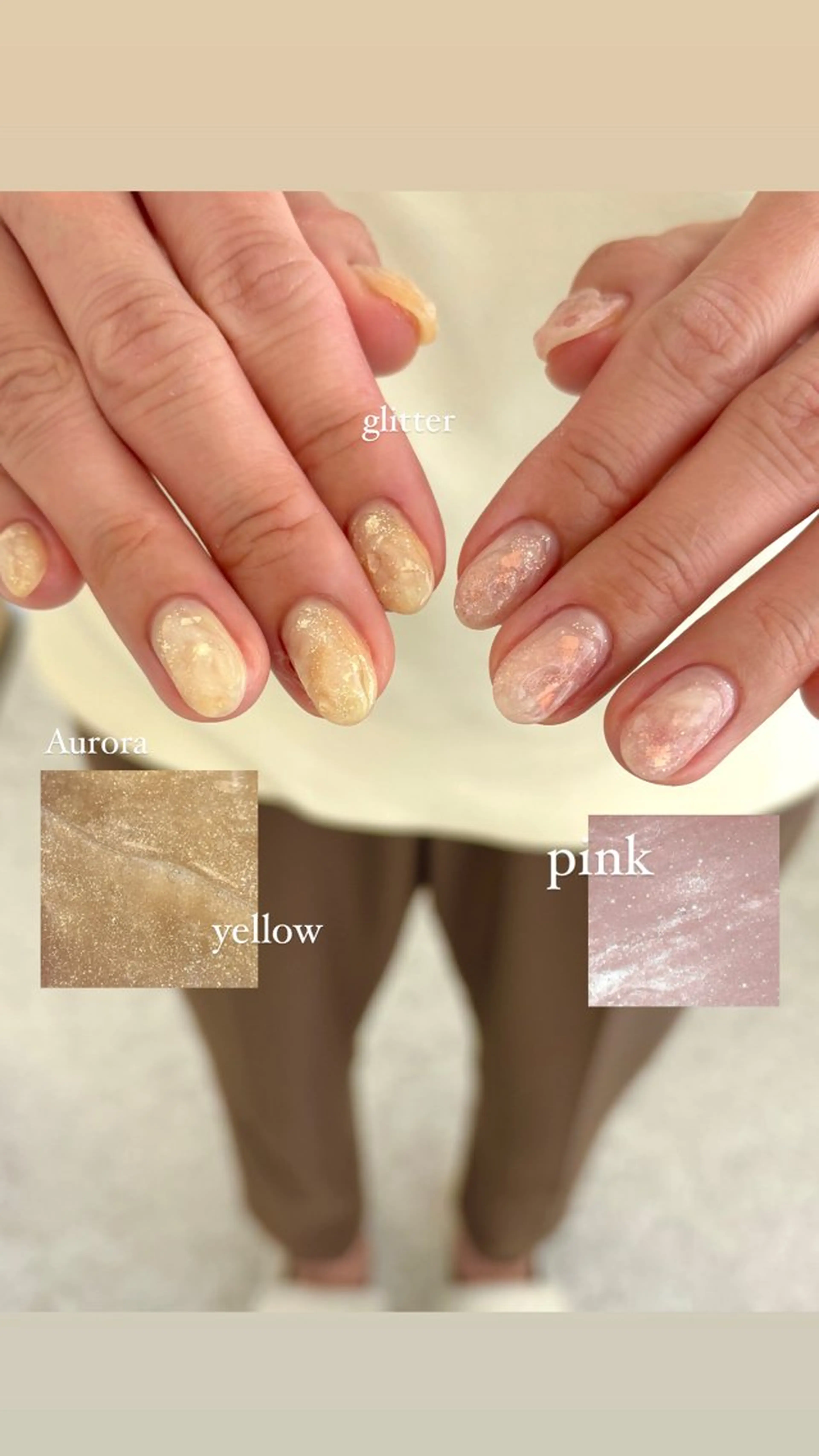 ネイル キラキラネイル ハンドネイル Maede Kanaのネイルデザイン