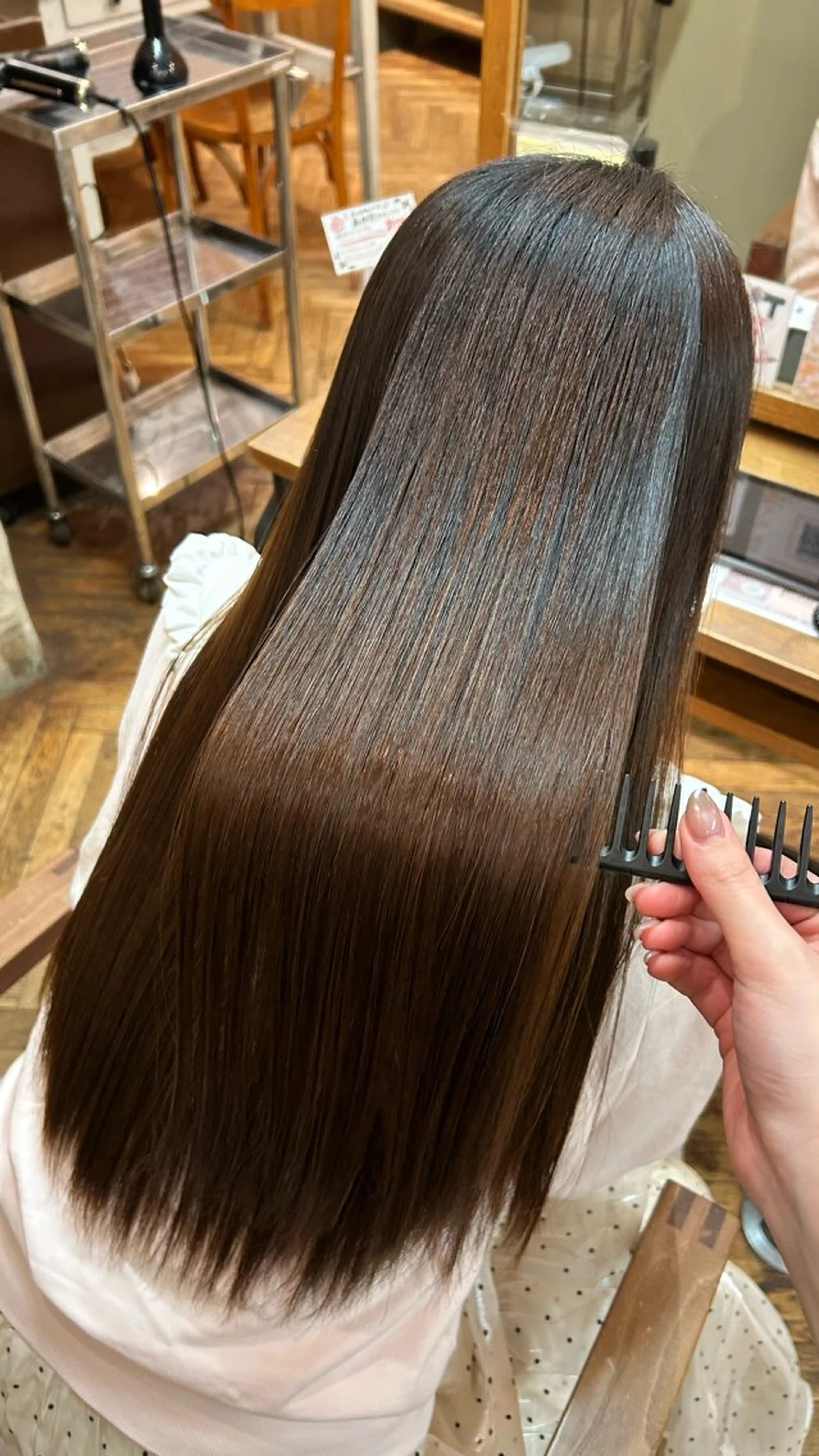 ロング カラー ヘアカラー トリートメント 透明感カラー/ 小顔カット/ミヅキのヘアスタイル