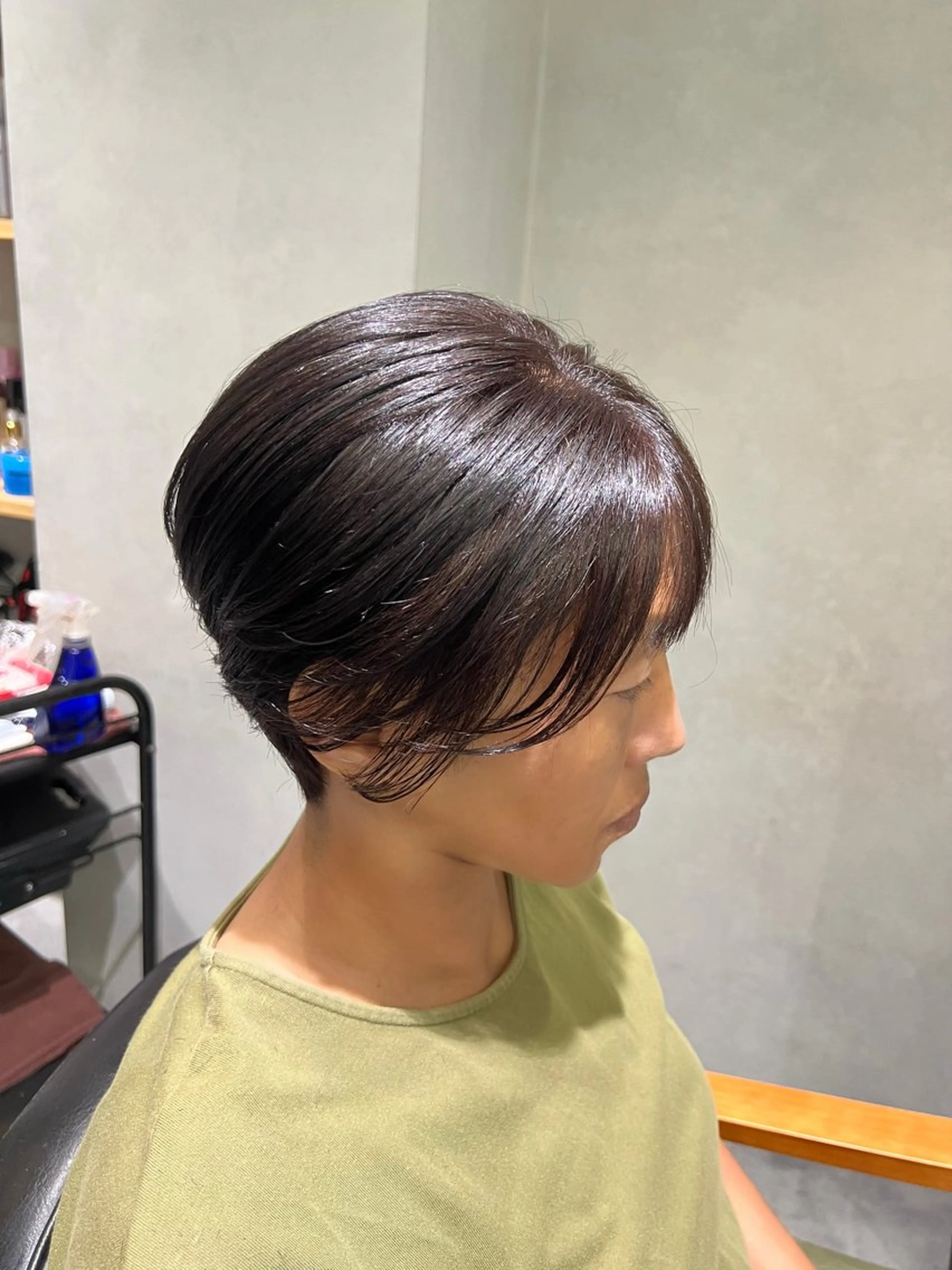 ショート パーマ ショートヘア morrow by suntown所属・💙AKANE ハイトーン特化💙のヘアスタイル