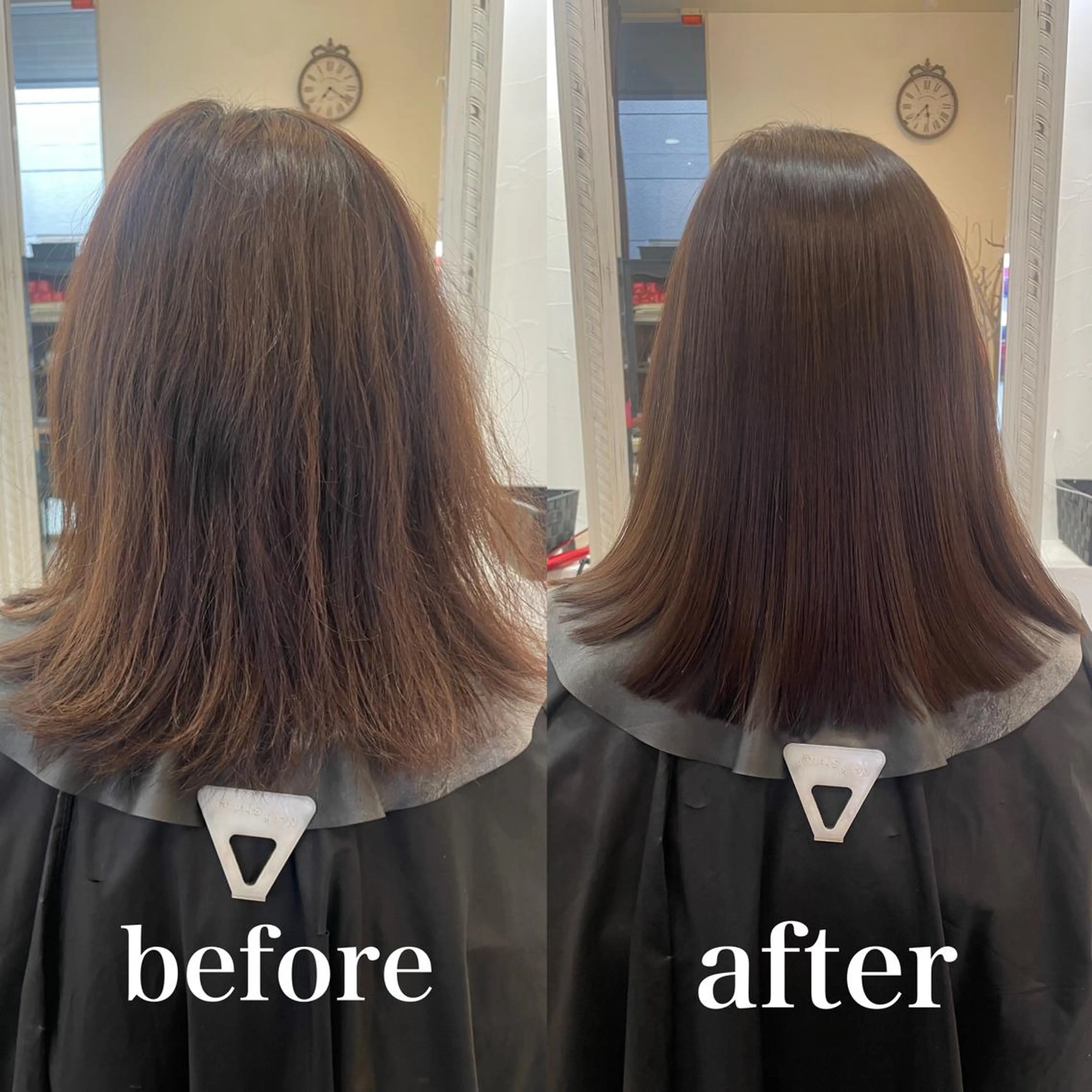 セミロング 縮毛矯正/髪質改善 主税巧一のヘアスタイル