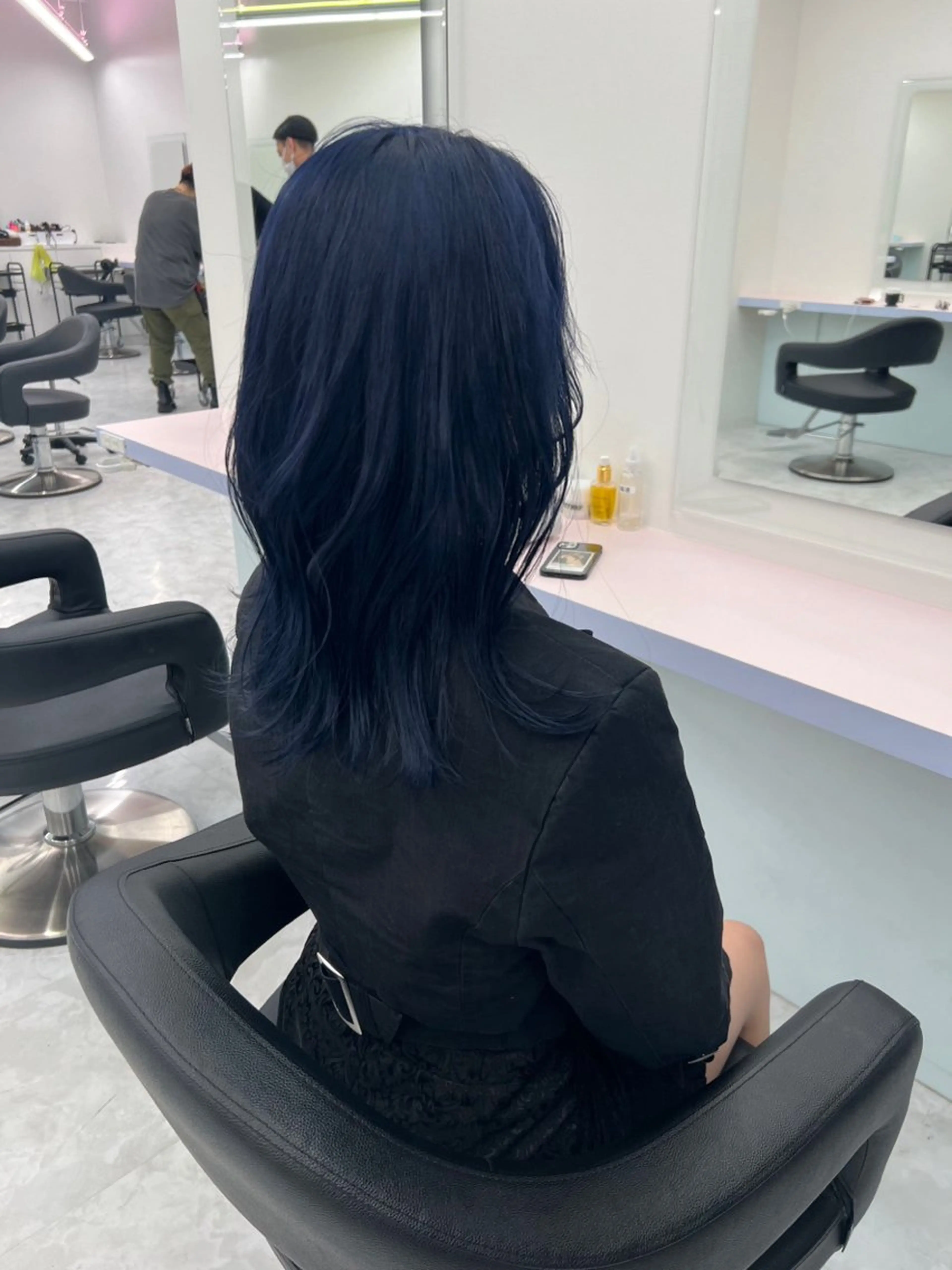 ミディアム カラー パーマ ヘアアレンジ メンズ 🤍透明感カラー🤍 ブリーチ🤍AINEのヘアスタイル