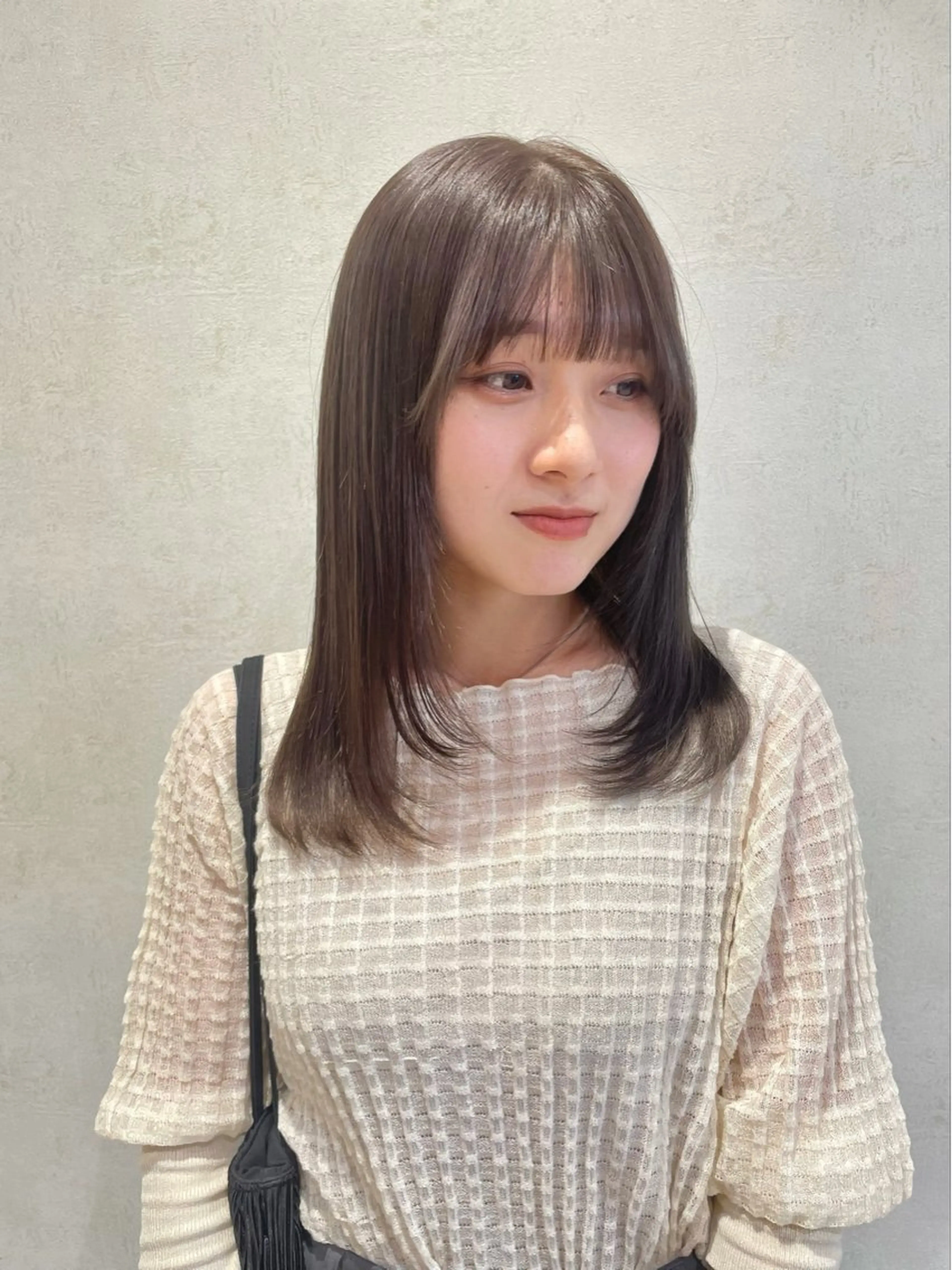 ミディアム カラー カット ヘアカラー カラー/レイヤー/ 髪質改善/PAAQのヘアスタイル