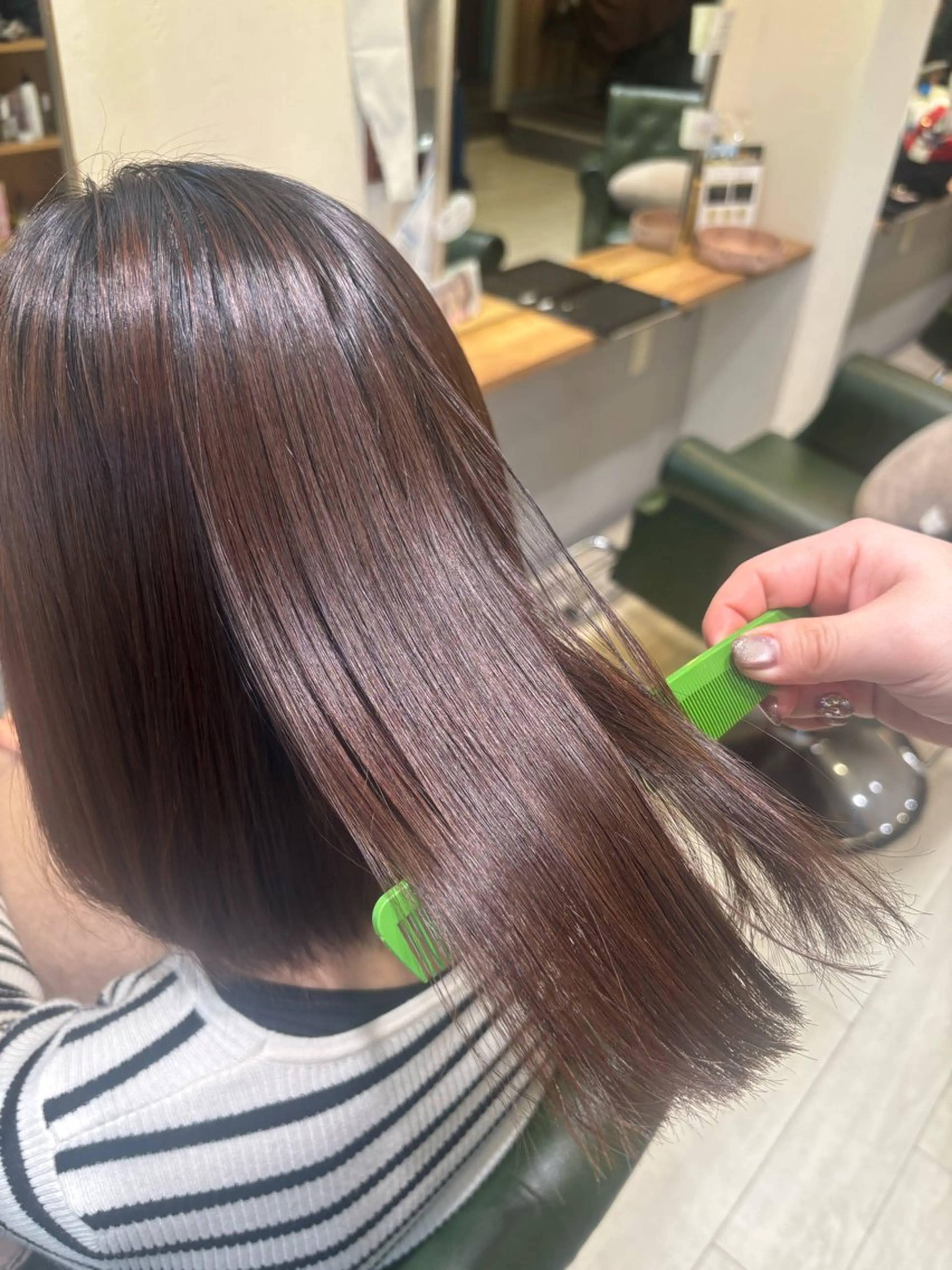 ショート 縮毛矯正 トリートメント laffin❁ななみ /パーマスタイルのヘアスタイル