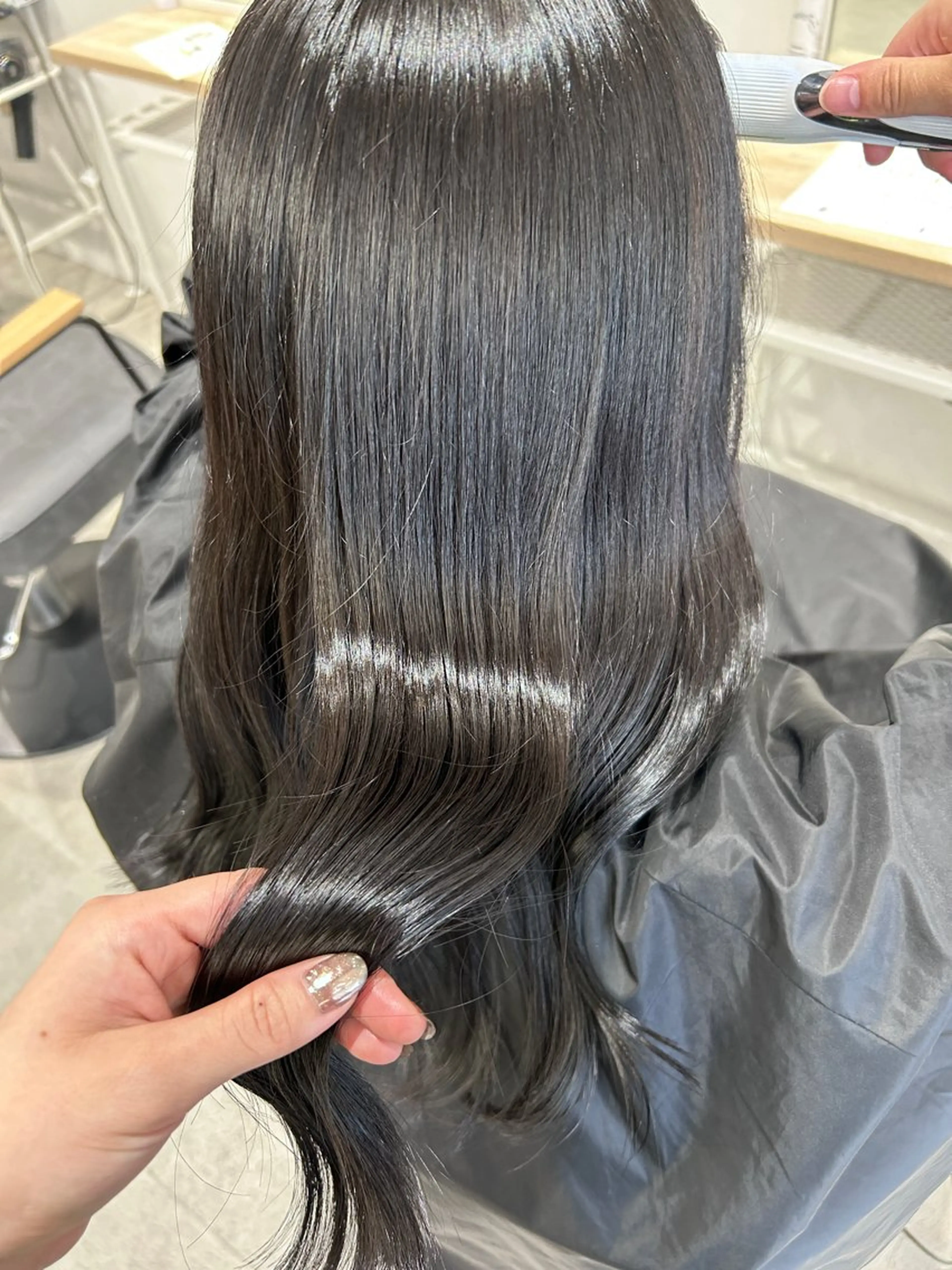 ロング カラー ヘアカラー 冬っぽカラー/ マツエク/ゆきなのマツエク・マツパデザイン