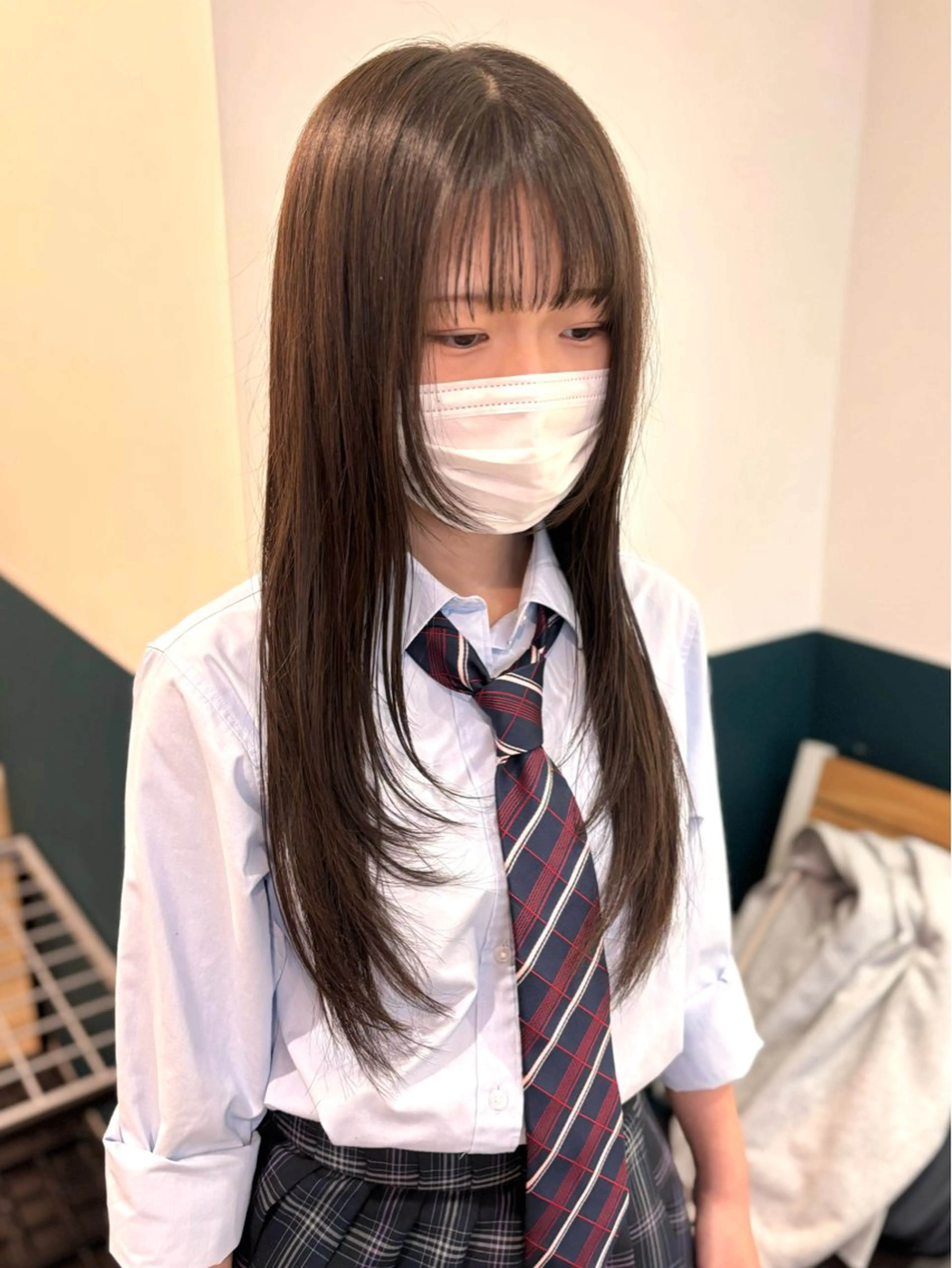 ロング レイヤーカット ☁️RIKA☁️ @ri2_____bのヘアスタイル