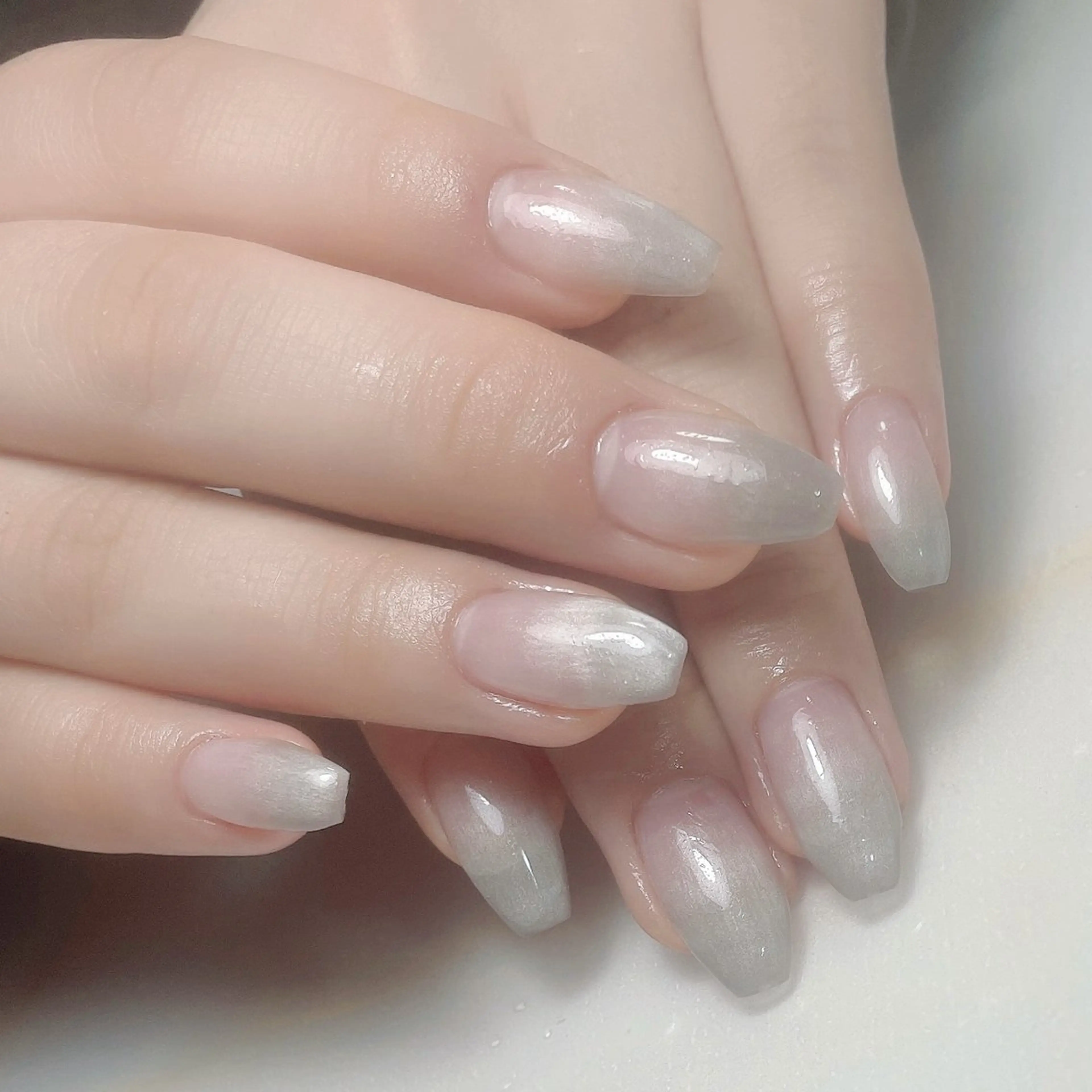 ネイル アートネイル フレンチネイル ジェルネイル グラデーション 韓国ネイル ハンドネイル 久保田 マリコのネイルデザイン