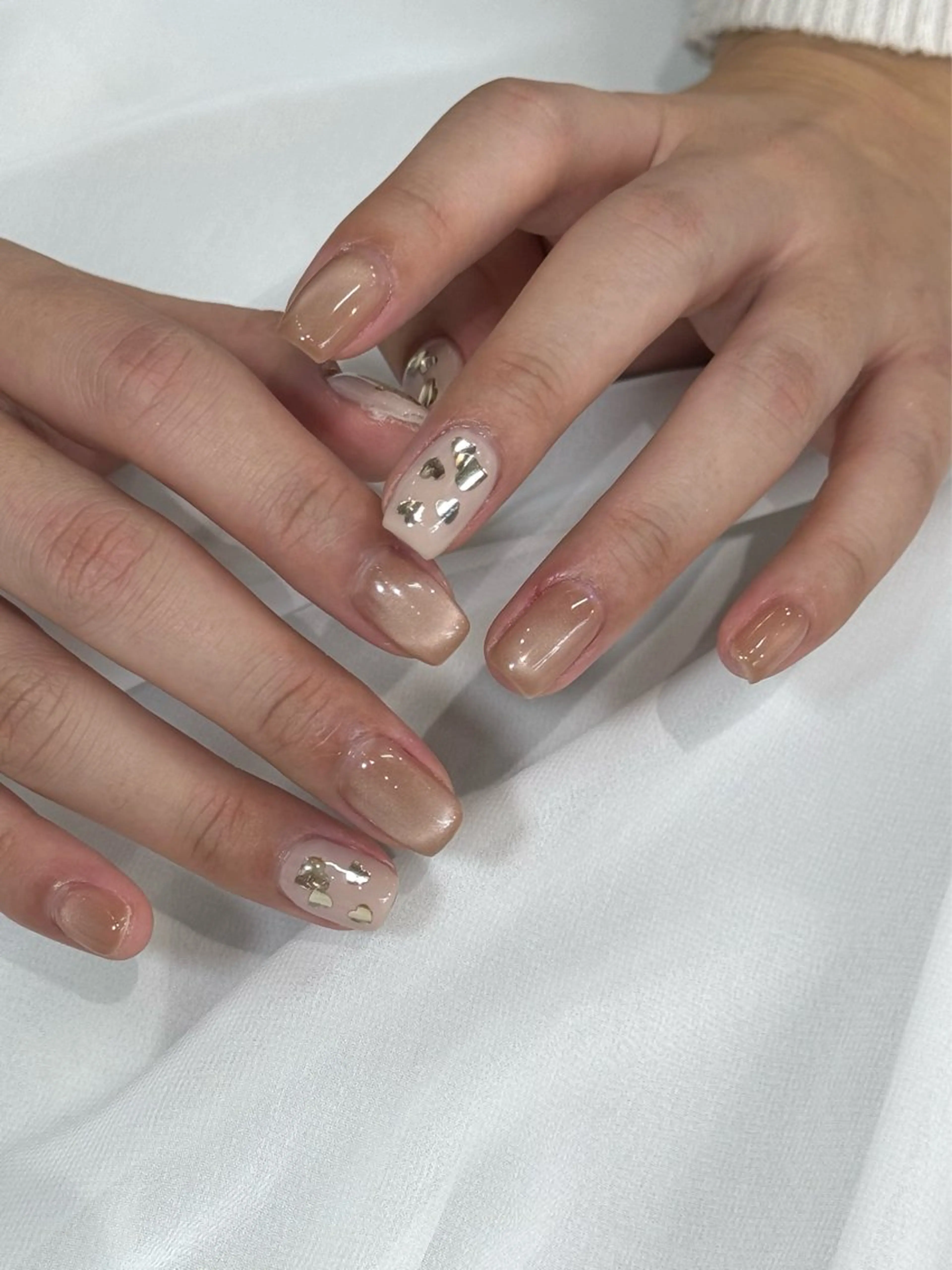 ネイル ハート マグネットネイル ハンドネイル HARUKA ネイリスト福岡/薬院のネイルデザイン