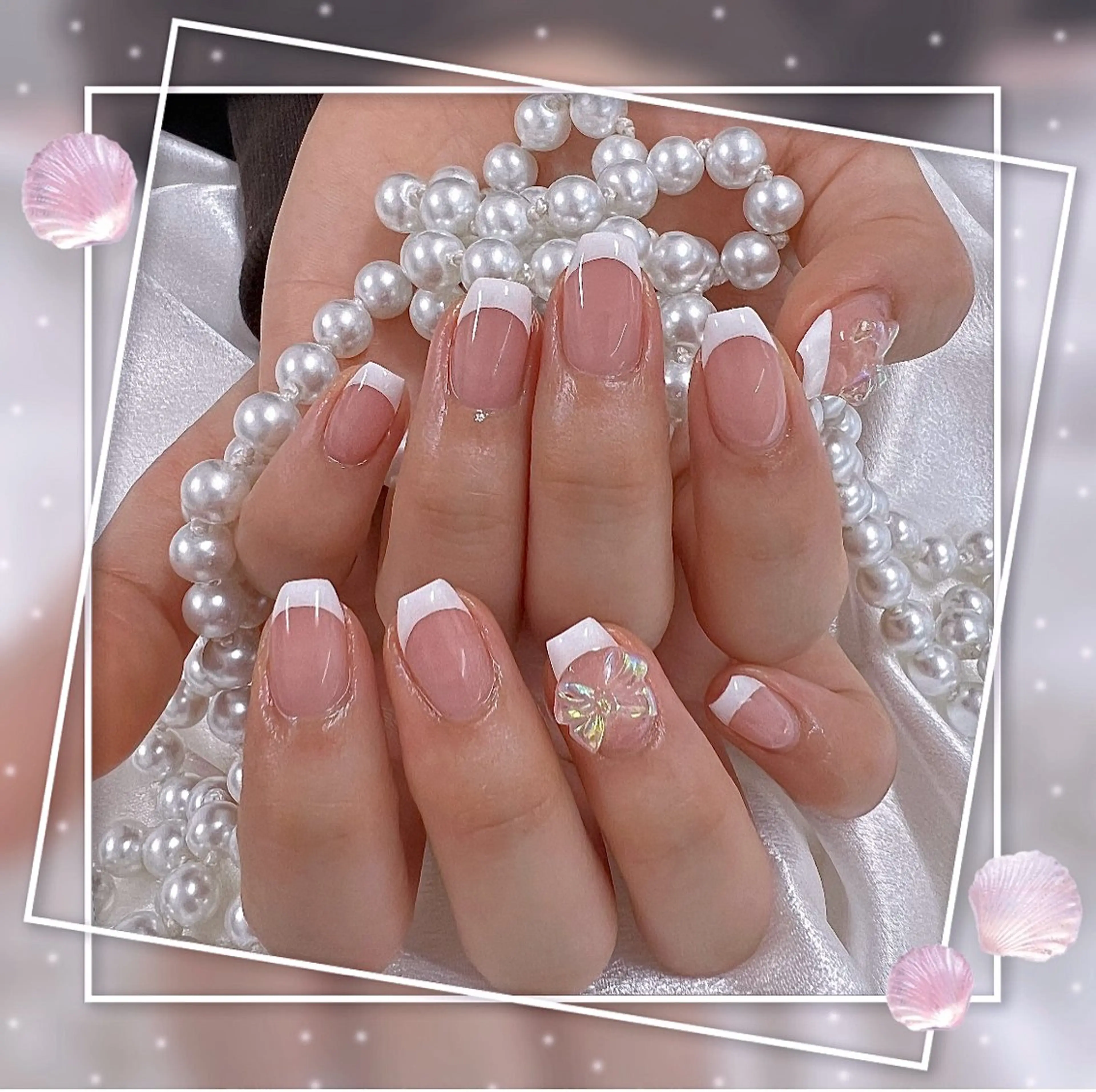 ネイル グラデーション キラキラネイル 韓国ネイル マグネットネイル ピンク ハンドネイル Chill Nailsalonのネイルデザイン