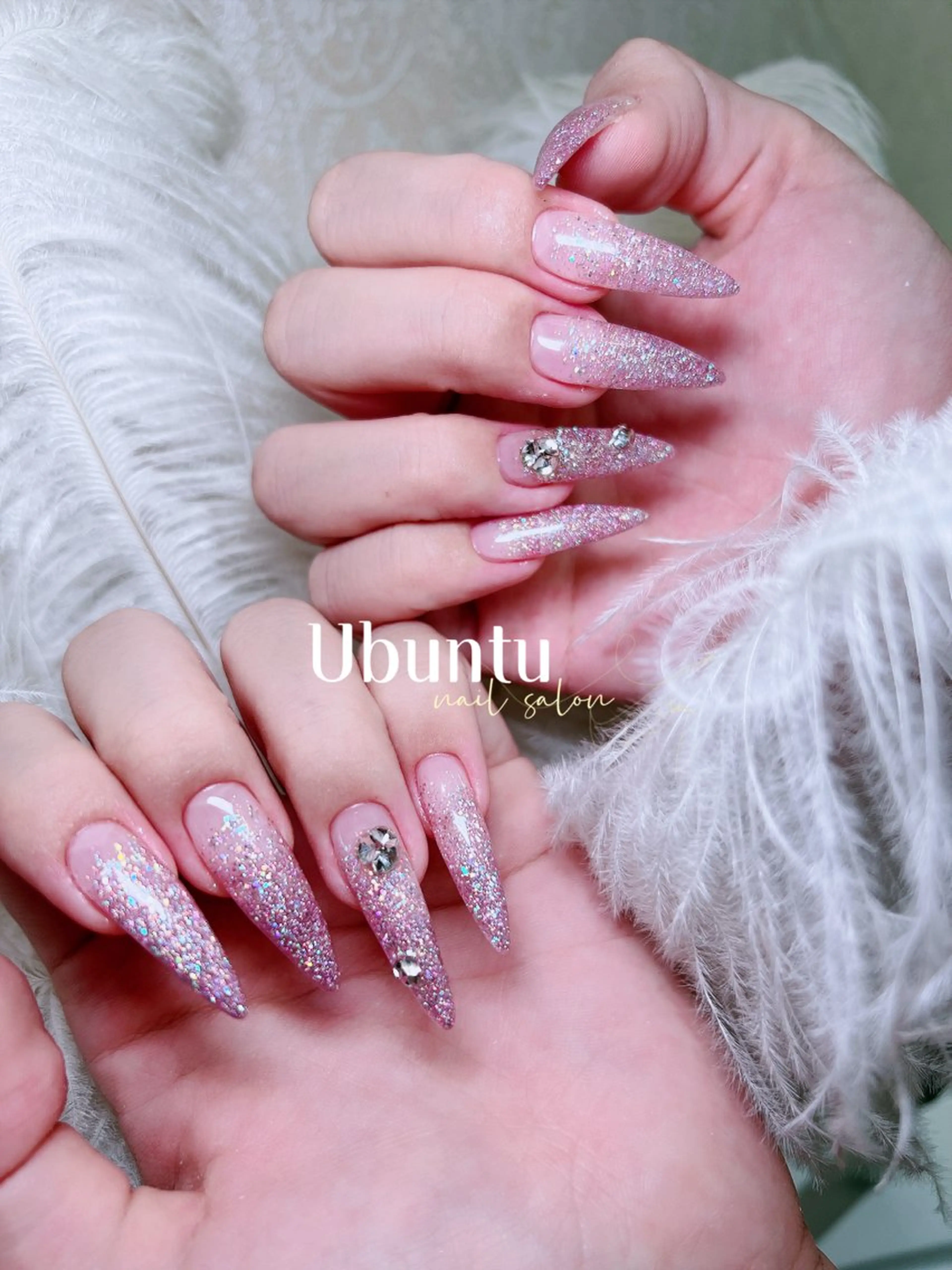 ネイル フラッシュネイル ハンドネイル Ubuntu🎀 ネイルサロン✨のネイルデザイン