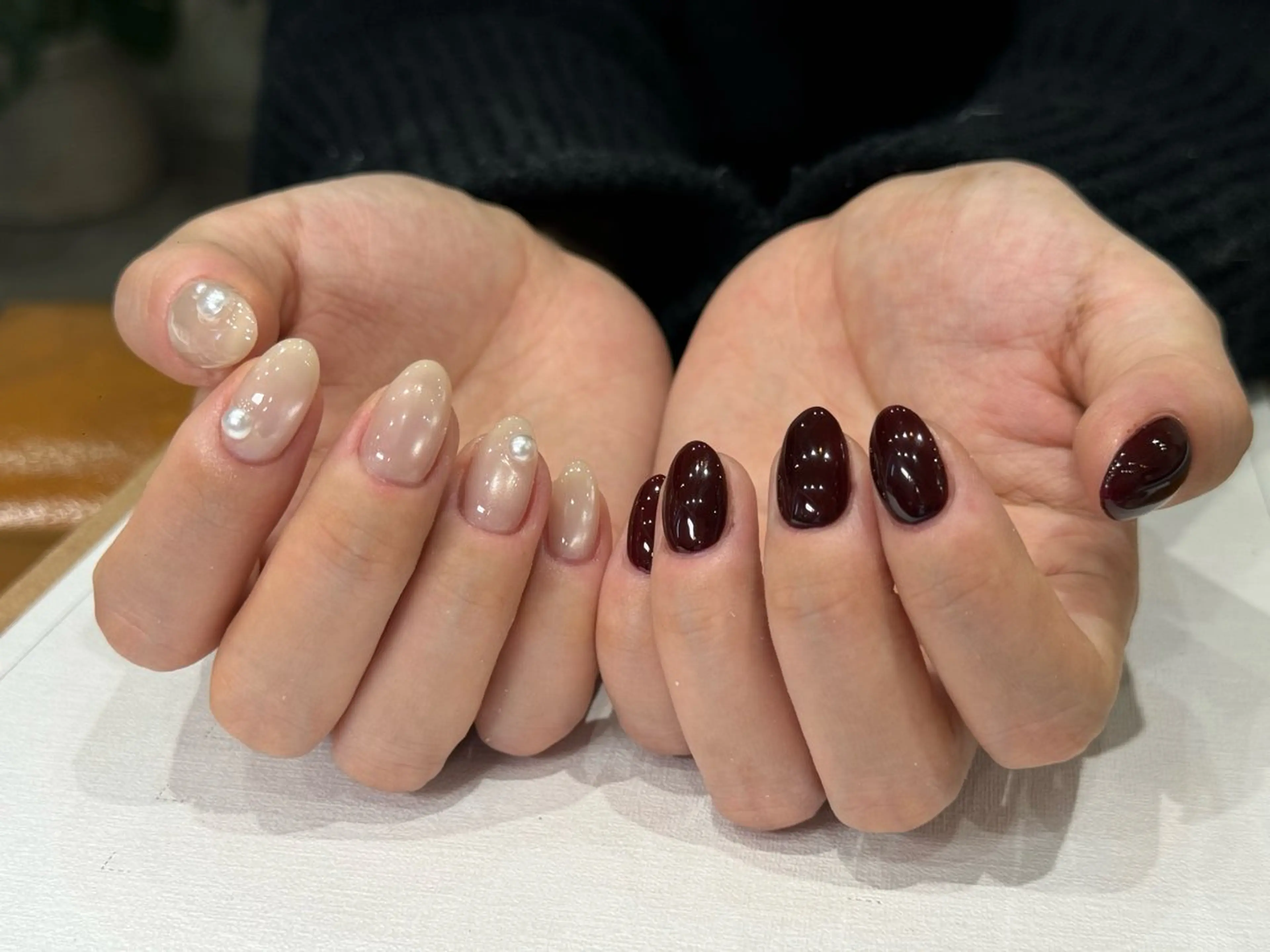 ネイル 成人式 ジェルネイル ニュアンスネイル シンプルネイル ハンドネイル MILO 168 池袋のネイルデザイン