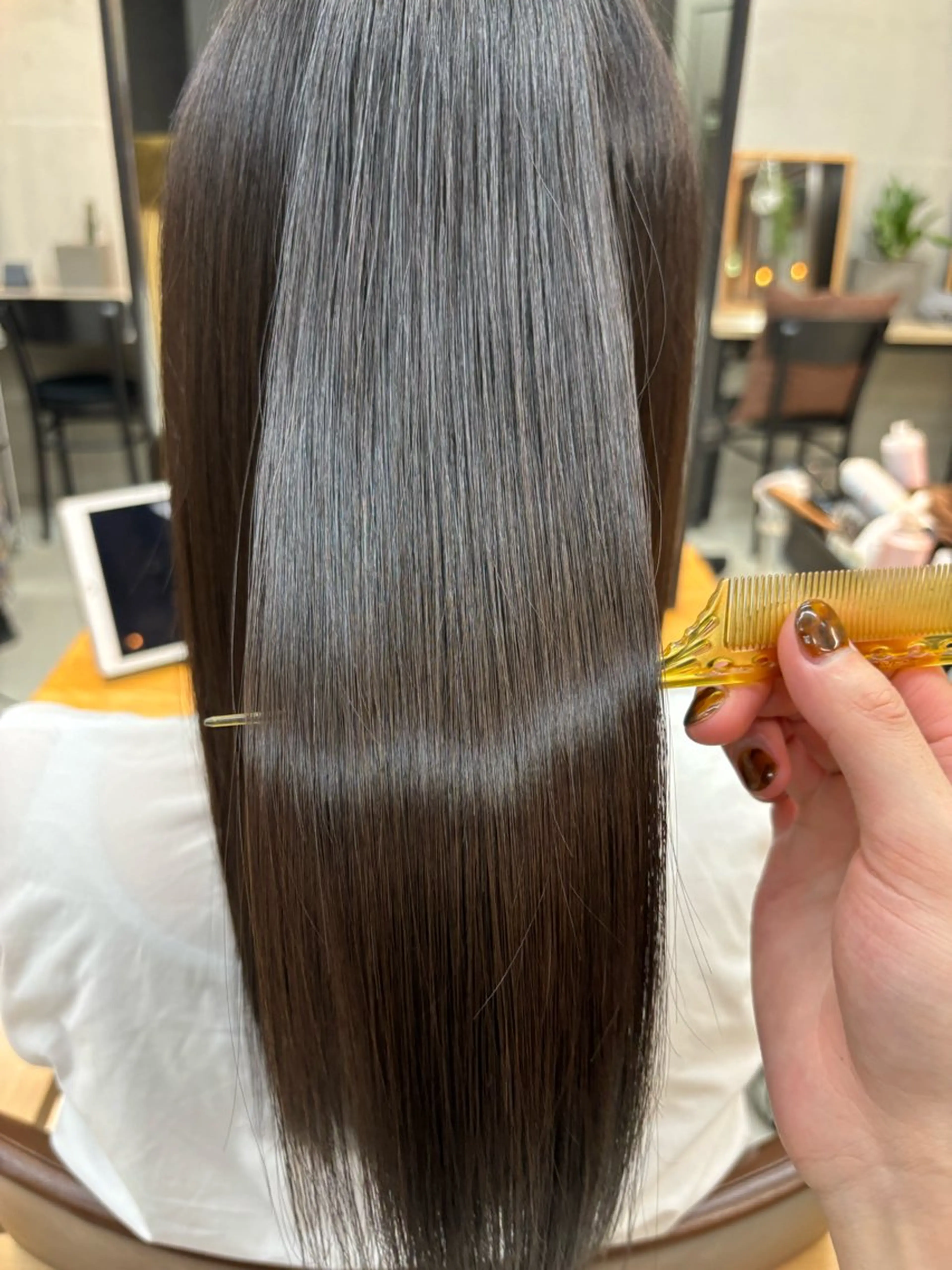 ロング 髪質改善 トリートメント 艶髪ストレート/ 理美容師/ショウキのヘアスタイル