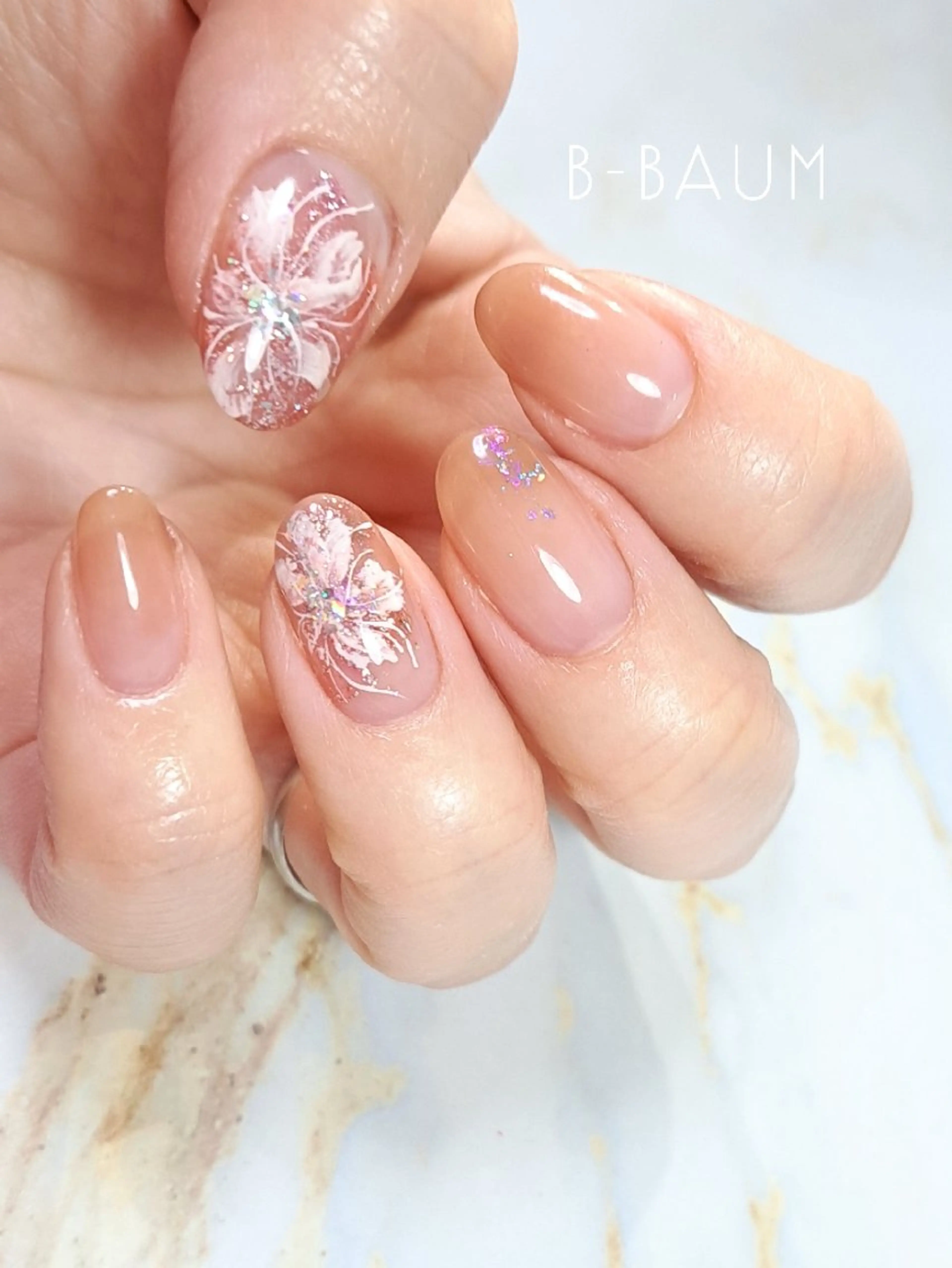 ネイル フラワーネイル B-BAUM  nailsalon のネイルデザイン