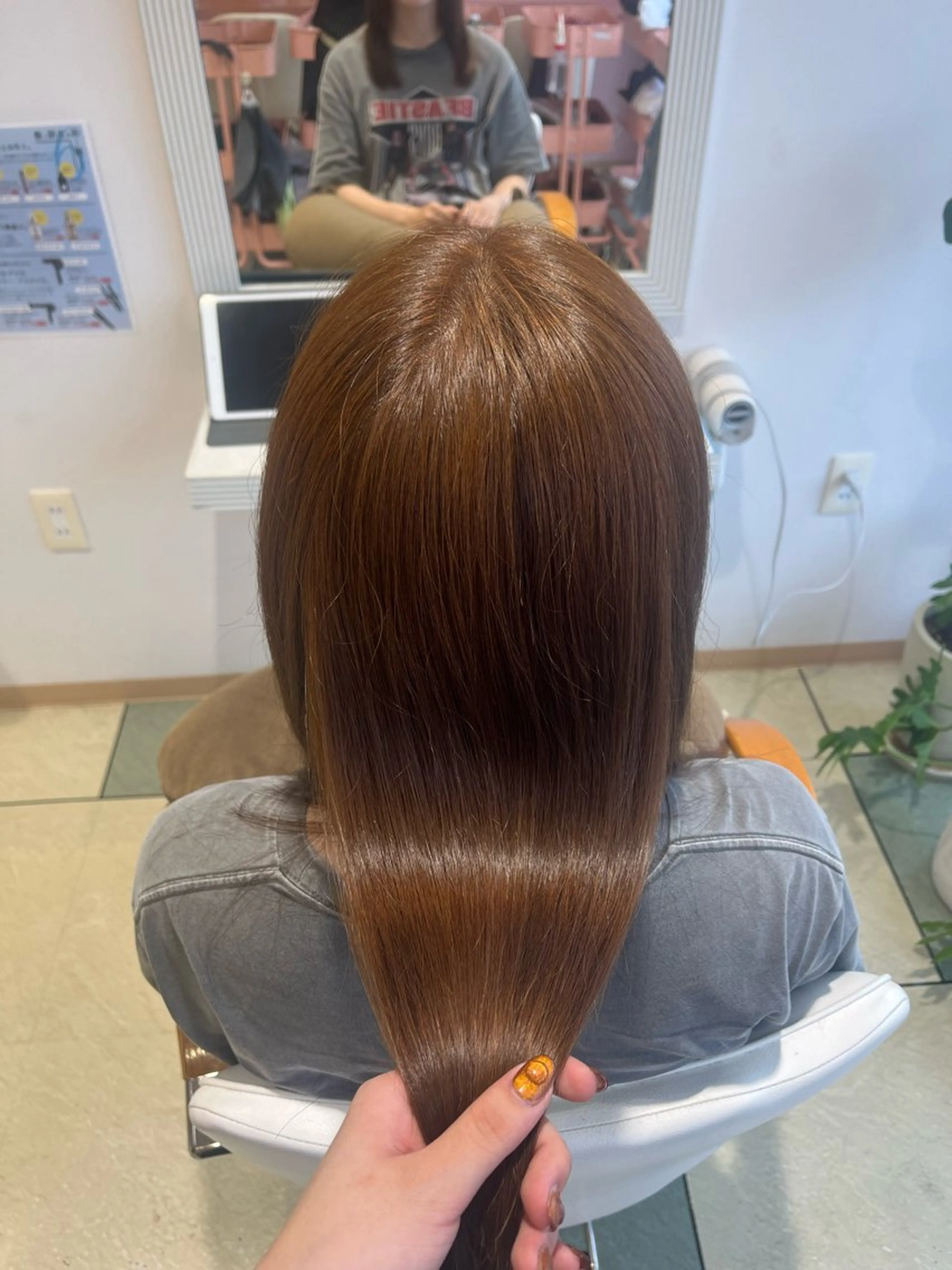 ロング カラー カット ヘアカラー トリートメント ベージュカラー⌇﻿ くびれヘア.𐙚心音のヘアスタイル