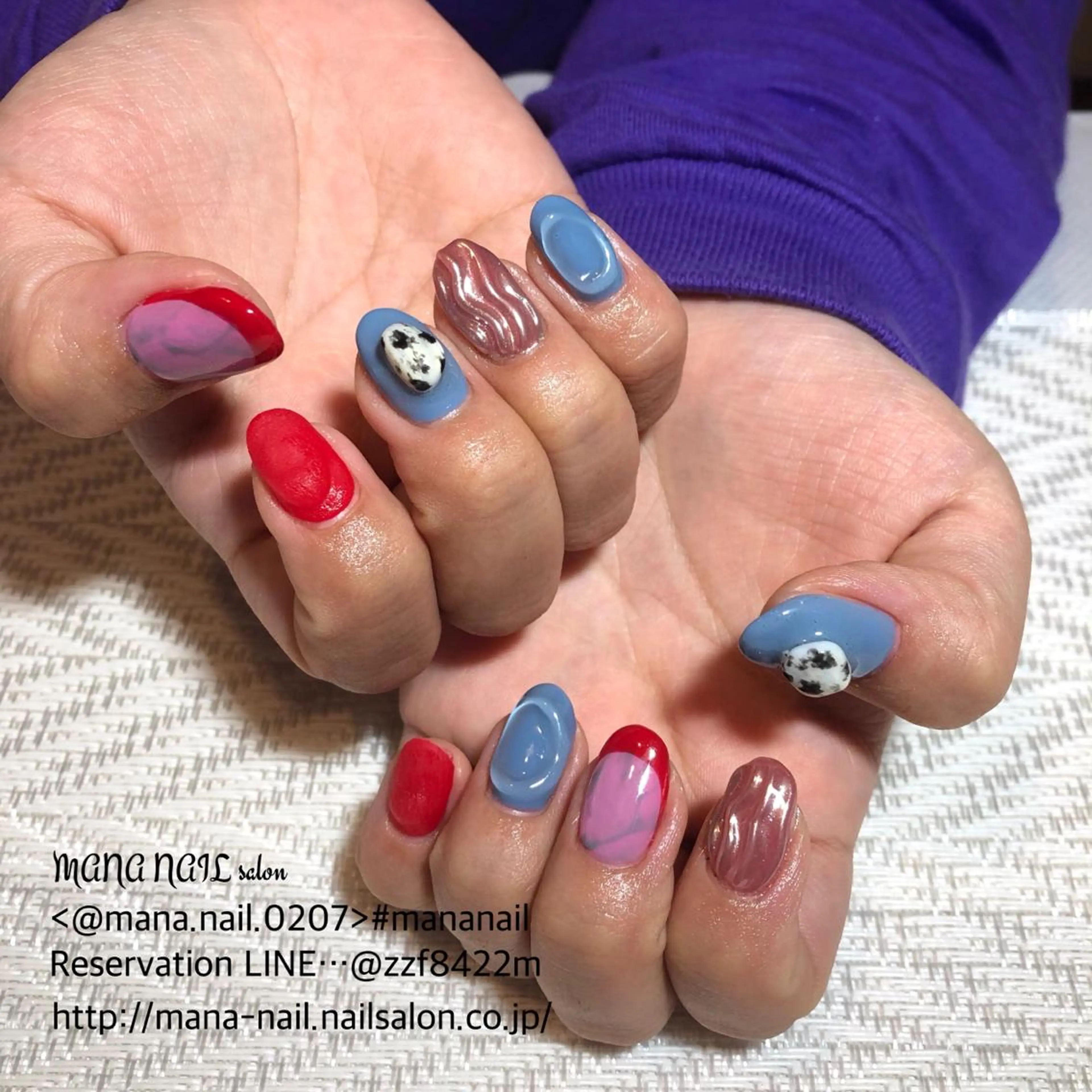 ネイル 長さ出し ジェルネイル ミラーネイル ニュアンスネイル 春ネイル 廣瀬 真奈美のネイルデザイン