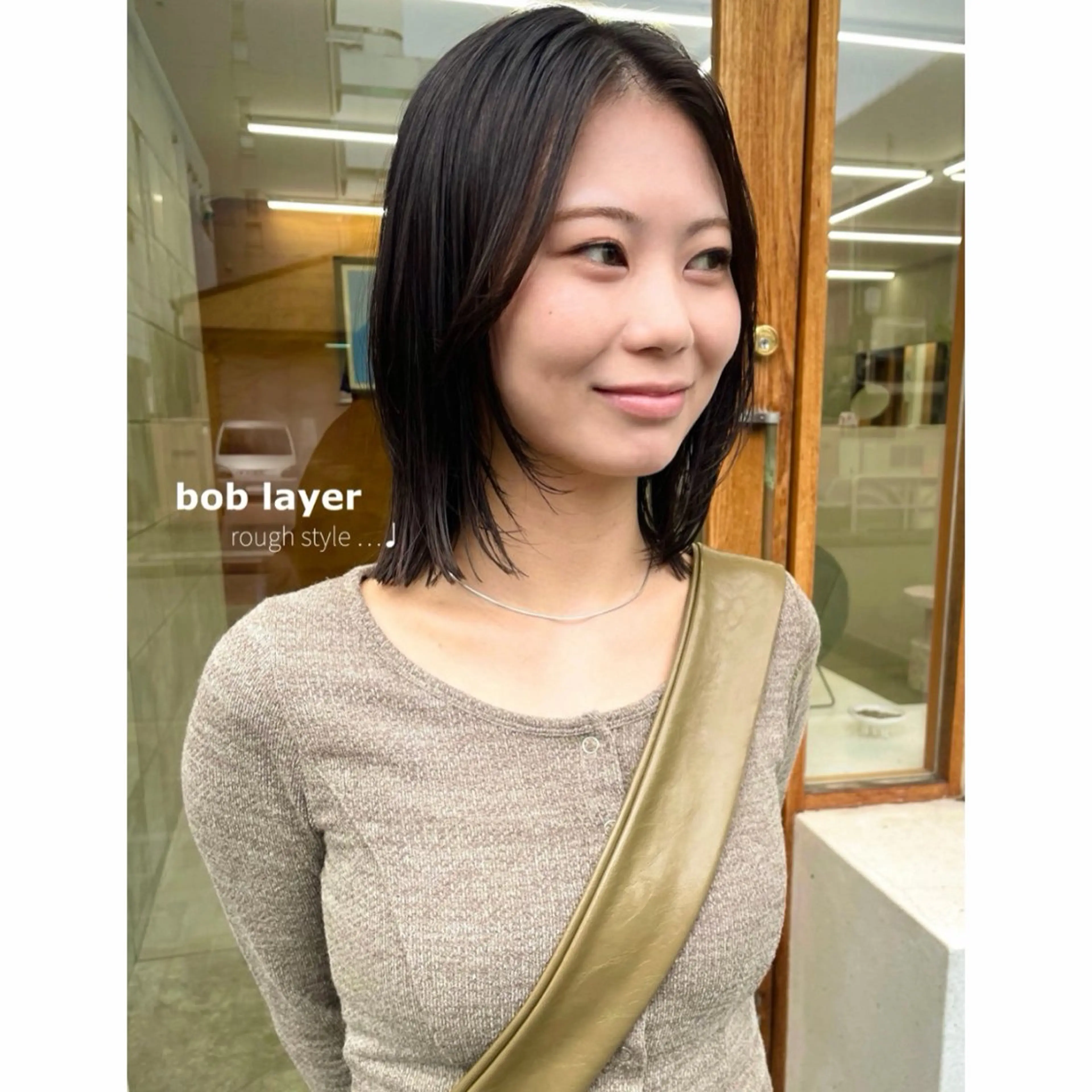 ショート パーマ レイヤーカット ストレートパーマ カット 縮毛矯正 トリートメント mine所属・榛葉 夢乃のヘアスタイル