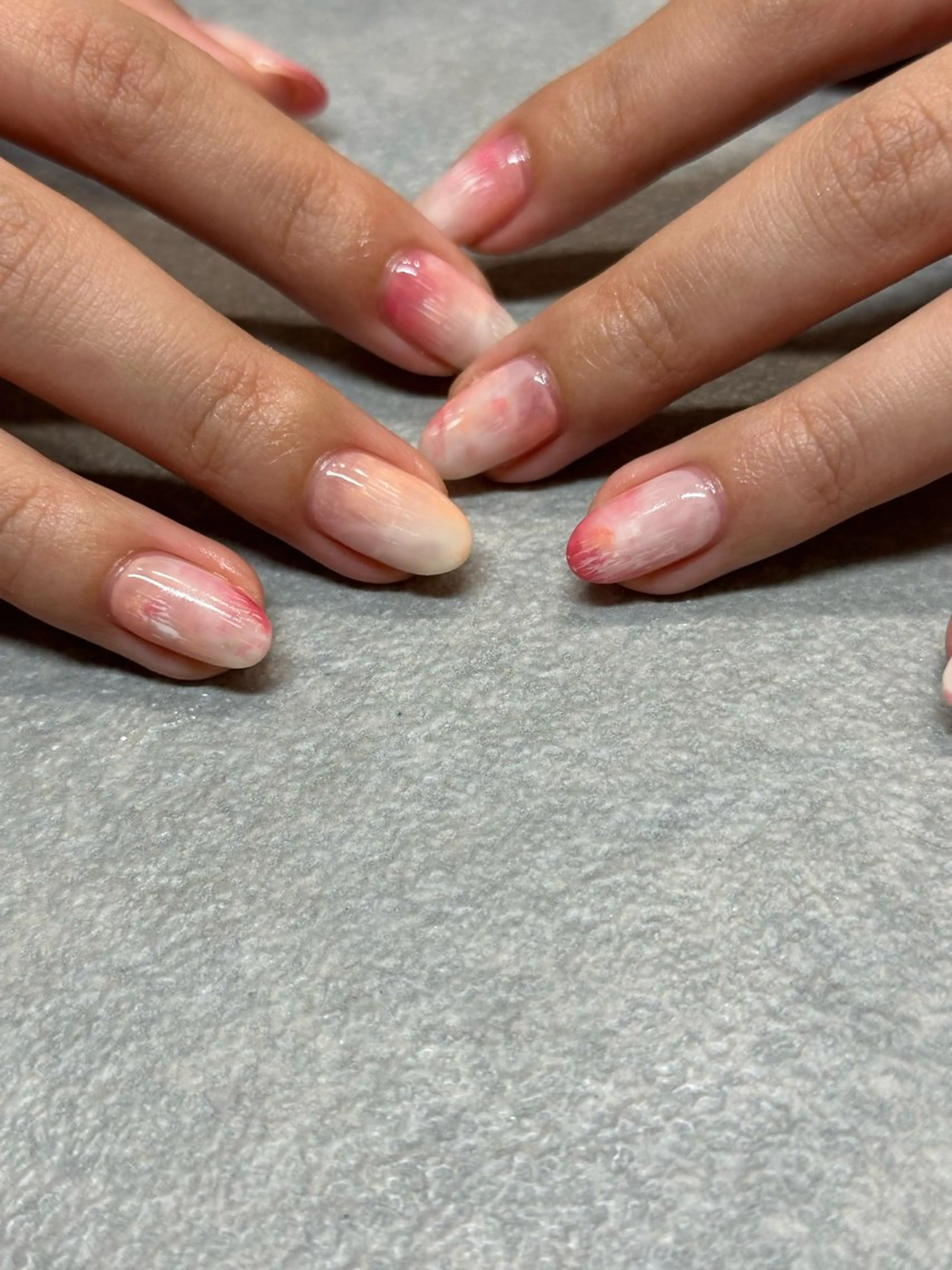 ネイル ピンク 春ネイル kiii.__ ✴︎*のネイルデザイン