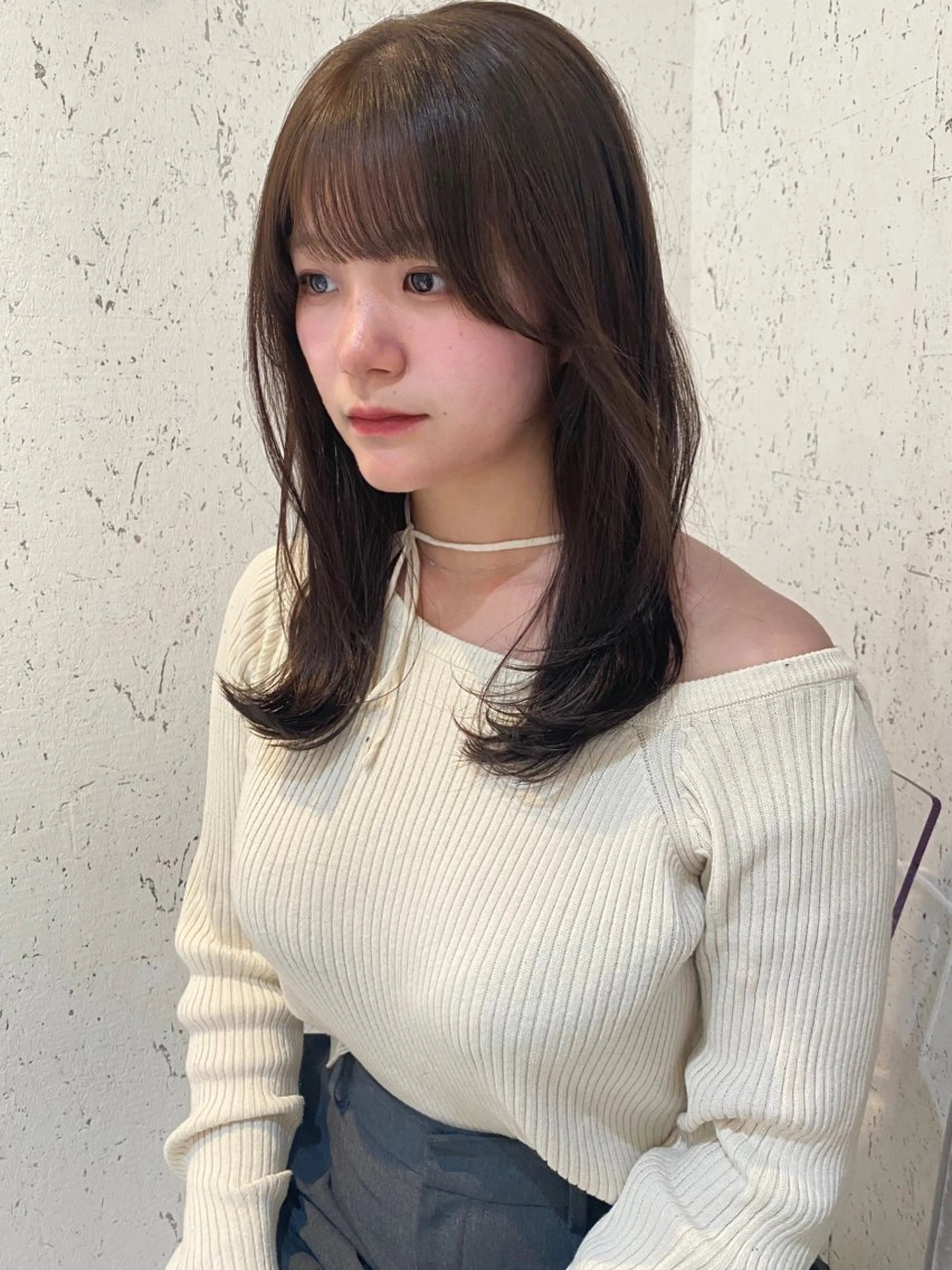 セミロング カラー ブリーチ ブリーチなしカラー カット ヘアカラー トリートメント mai / linoah˚✧のヘアスタイル