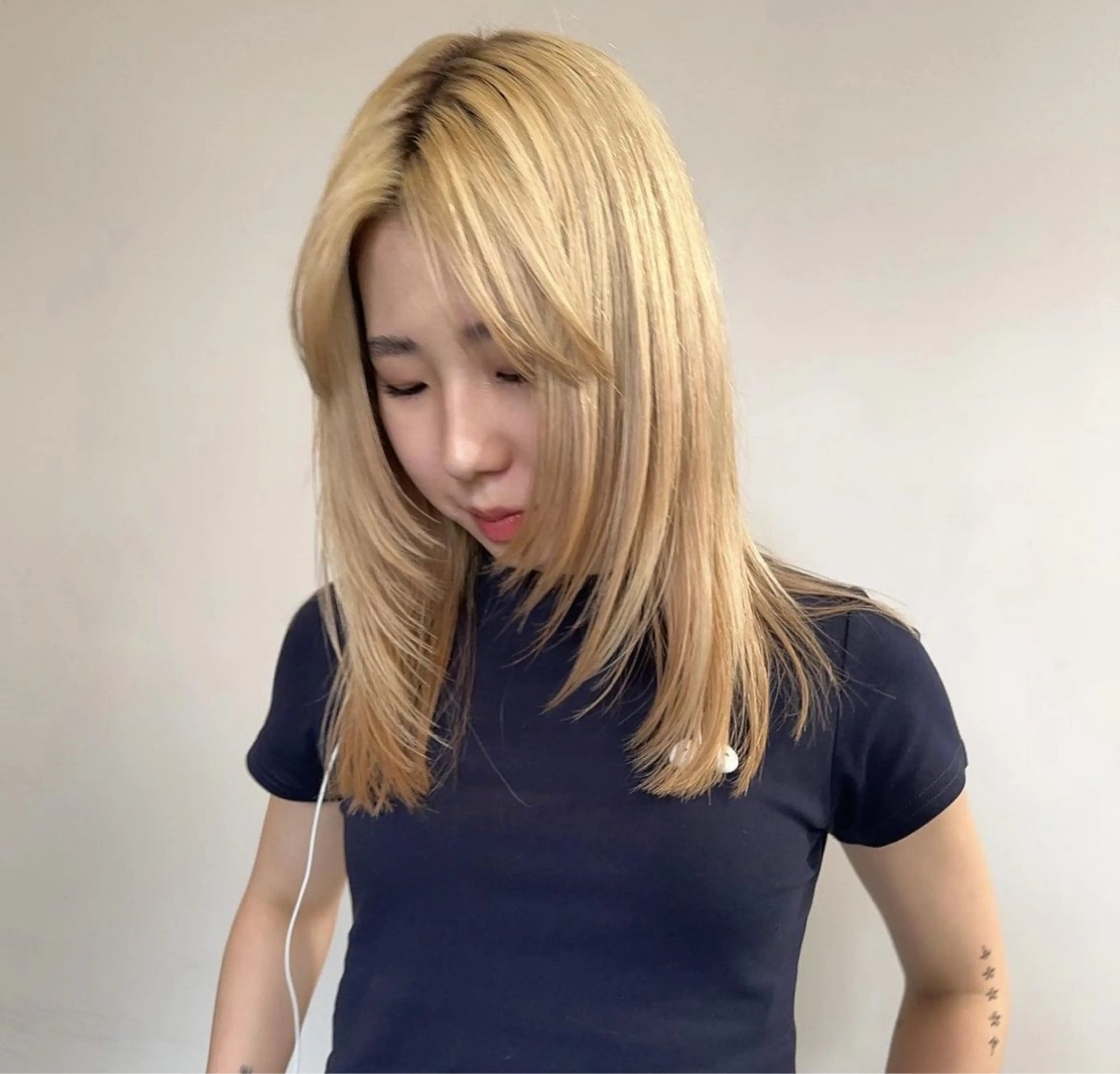 セミロング 顔周りカット レイヤーカット ボブ/顔周りレイヤー 似合わせcut🪽のヘアスタイル