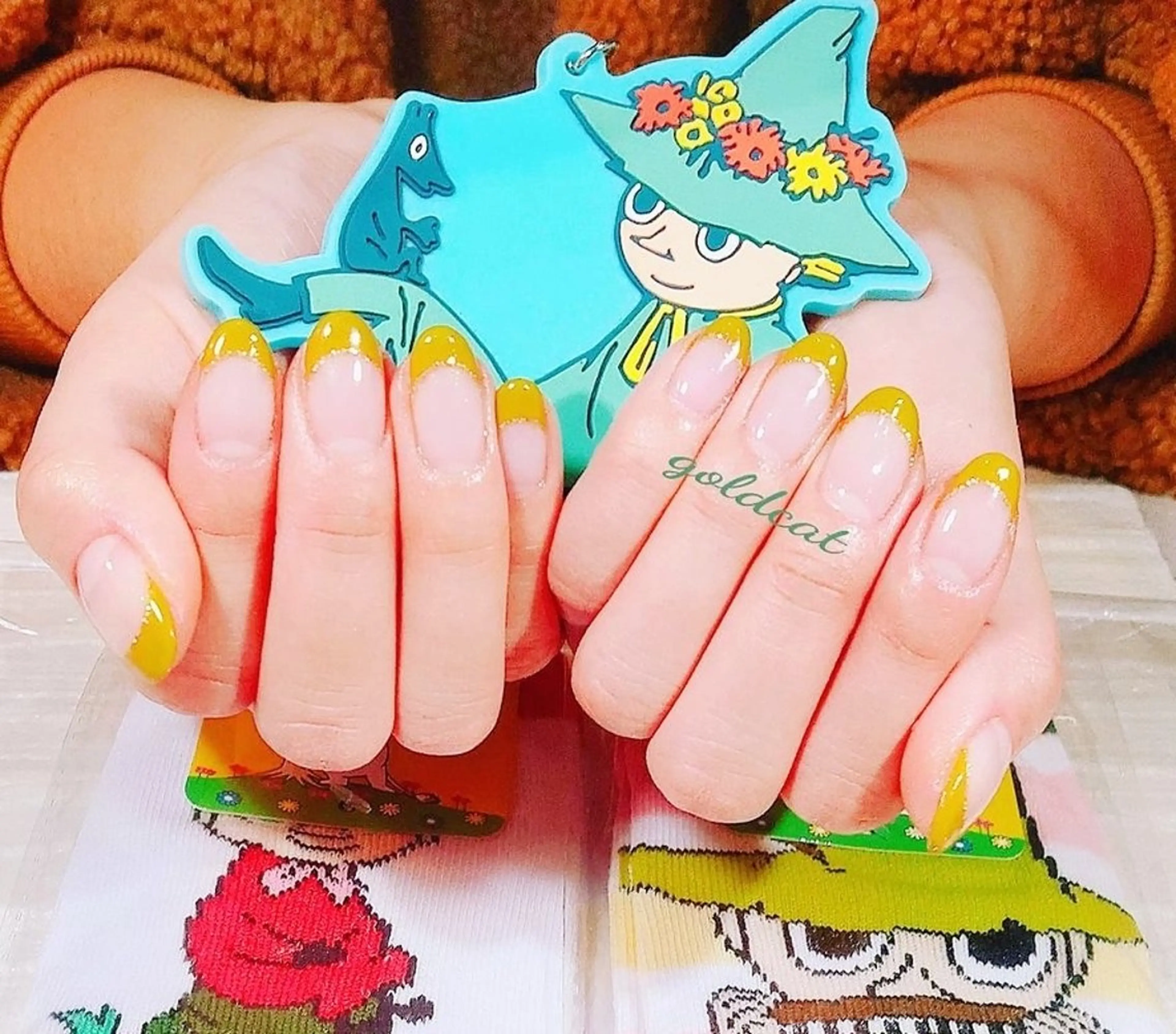 オフなし　フレンチネイルの写真