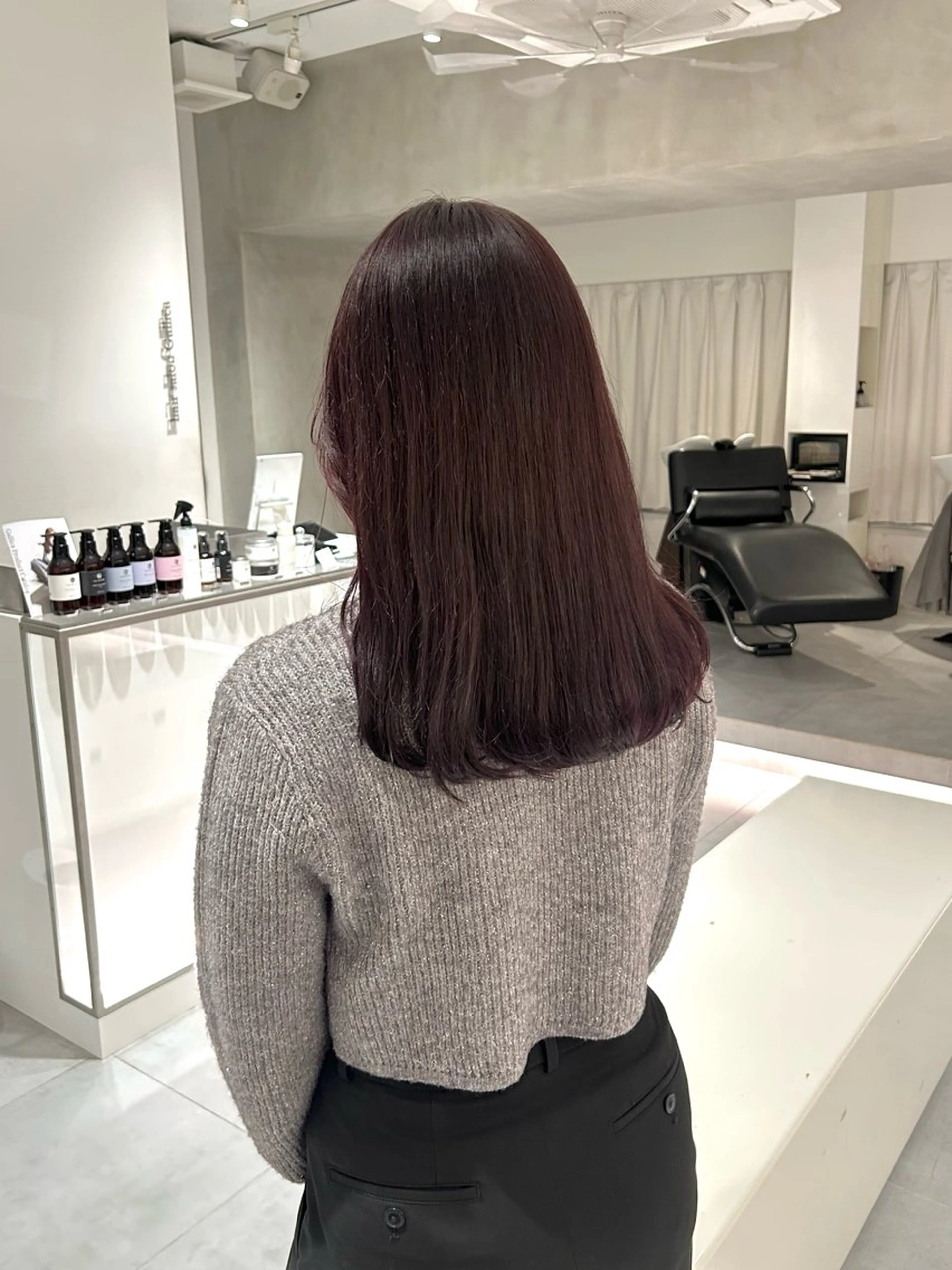 セミロング カラー カット ヘアカラー 🧚つやさらhair 🧚manakaのヘアスタイル