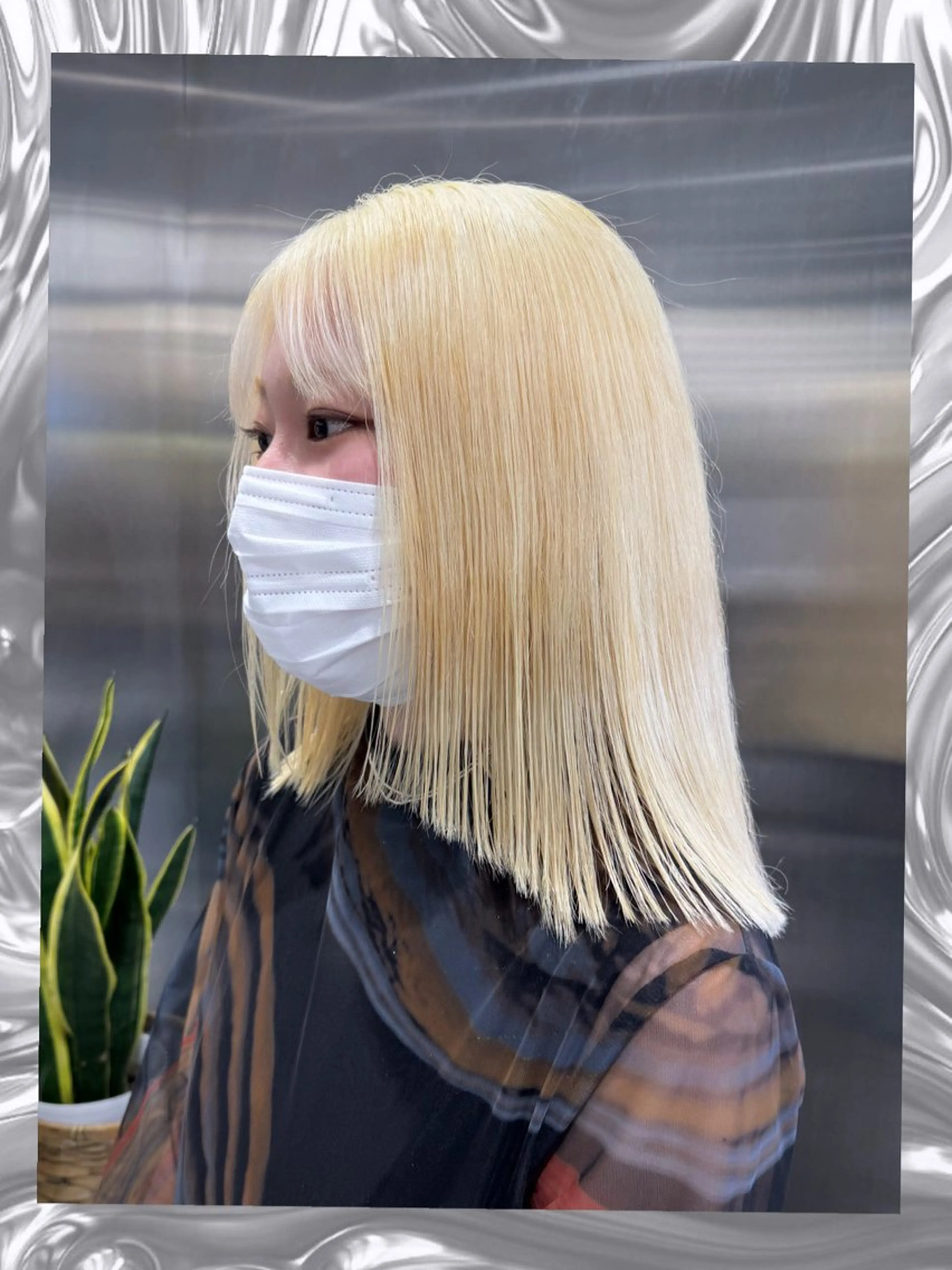 セミロング ヘアカラー 🩵yuribou ／カラー／ボブ🩵のヘアスタイル