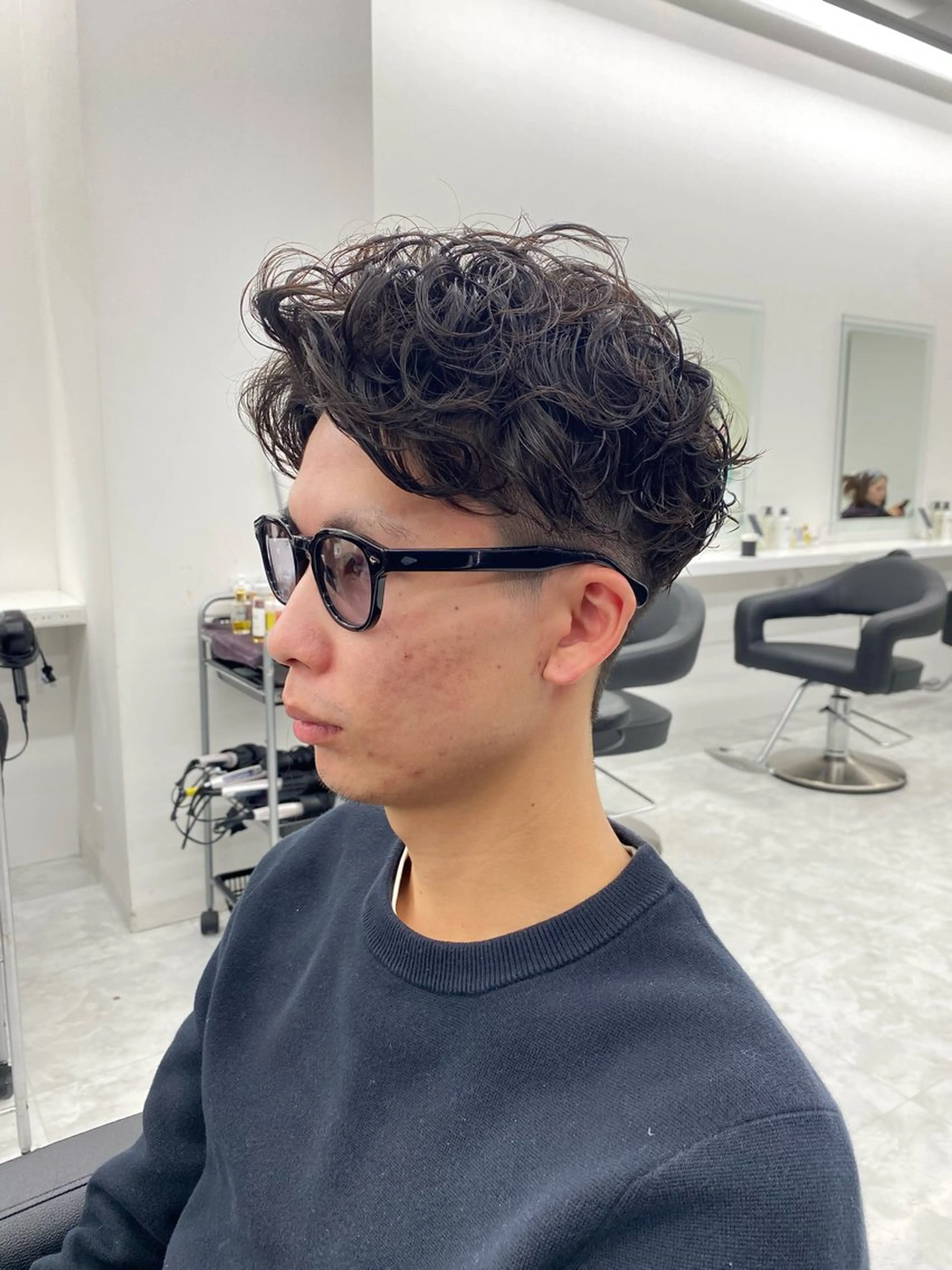 パーマ メンズ カット パーマ トリートメント 🔷似合わせのプロ KUMA🔷のヘアスタイル