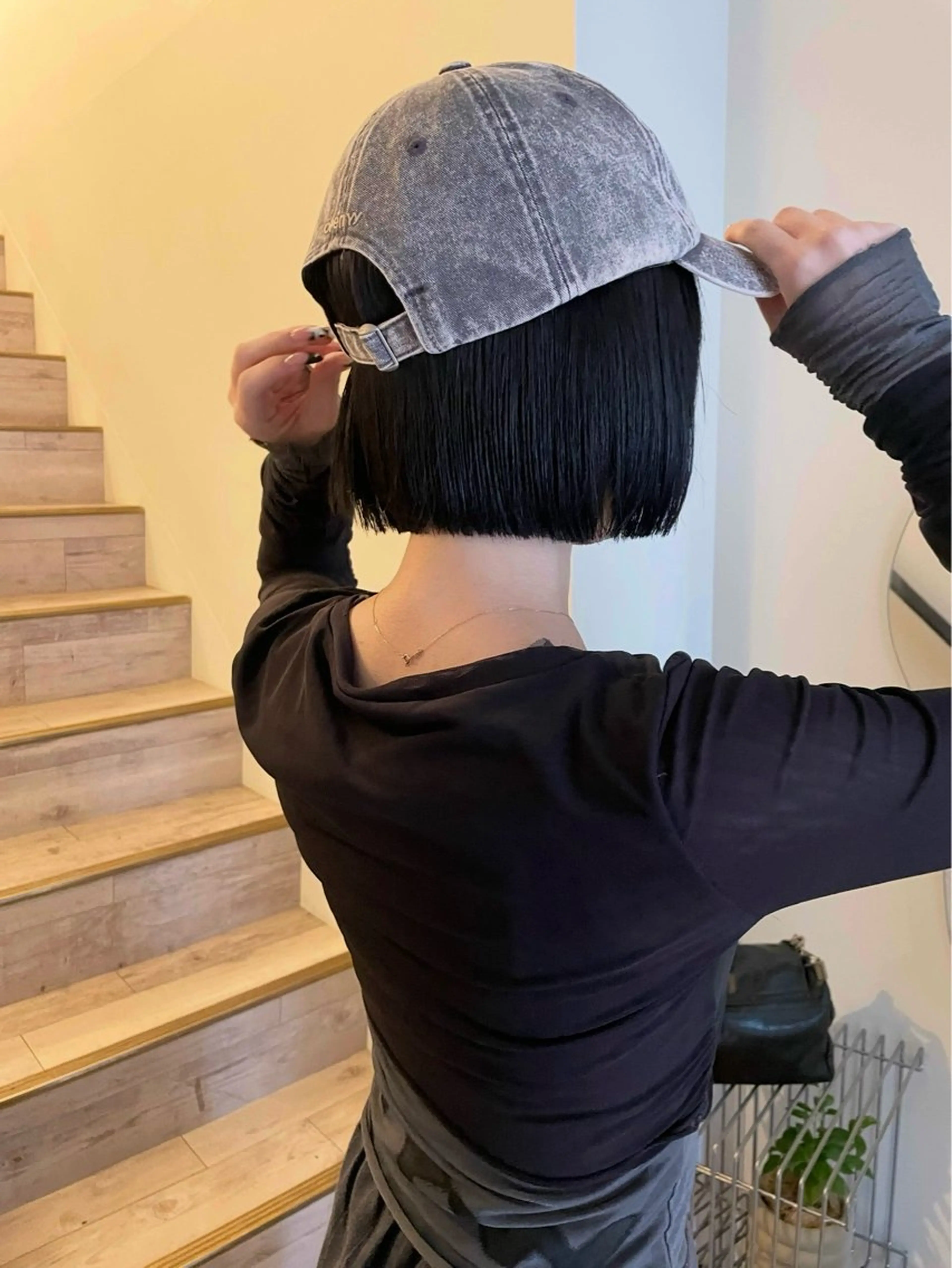 ミディアム カット ヘアカラー トリートメント 渋谷 留菜のヘアスタイル