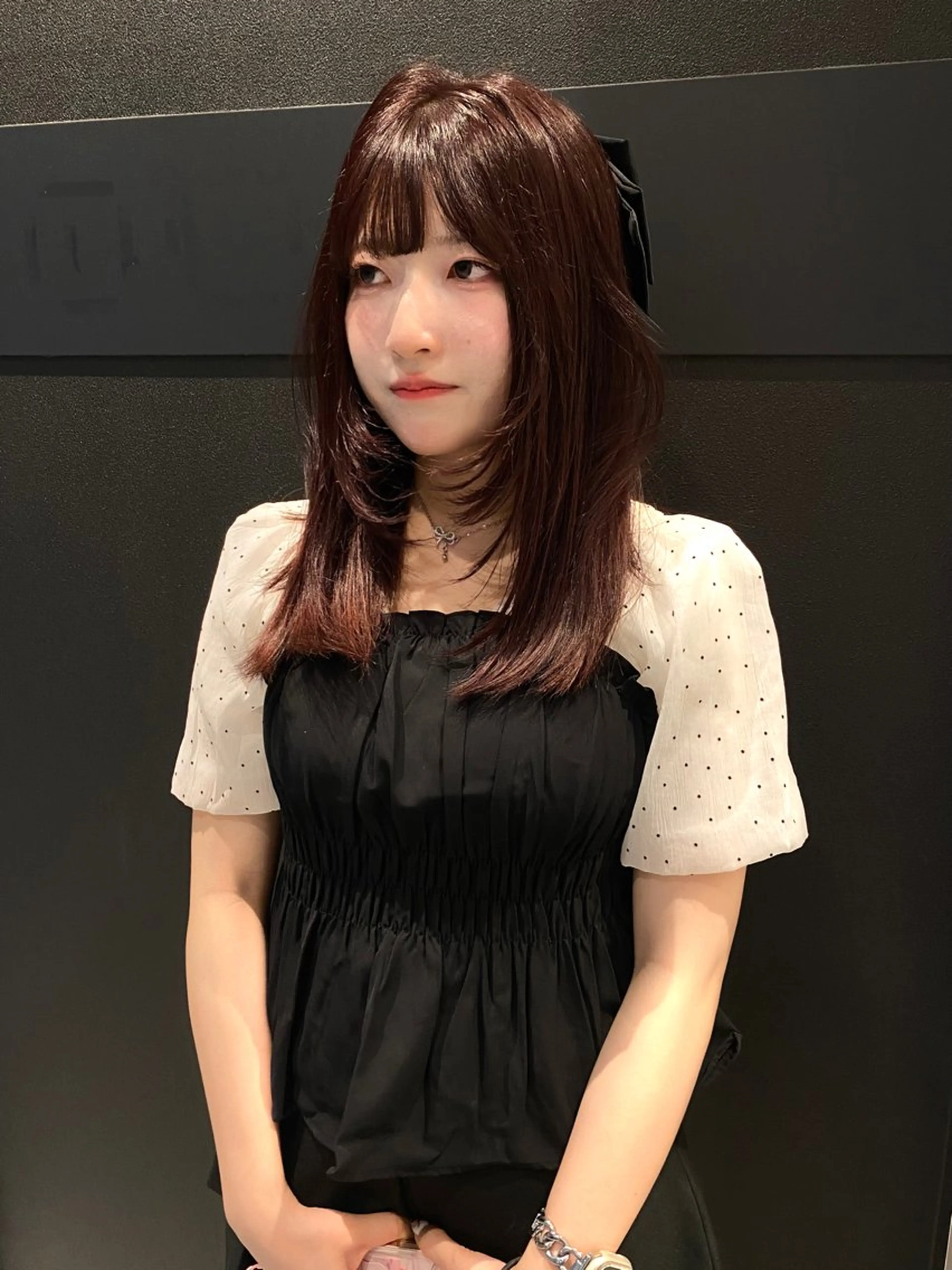 セミロング カラー カット ヘアカラー トリートメント mai / linoah˚✧のヘアスタイル