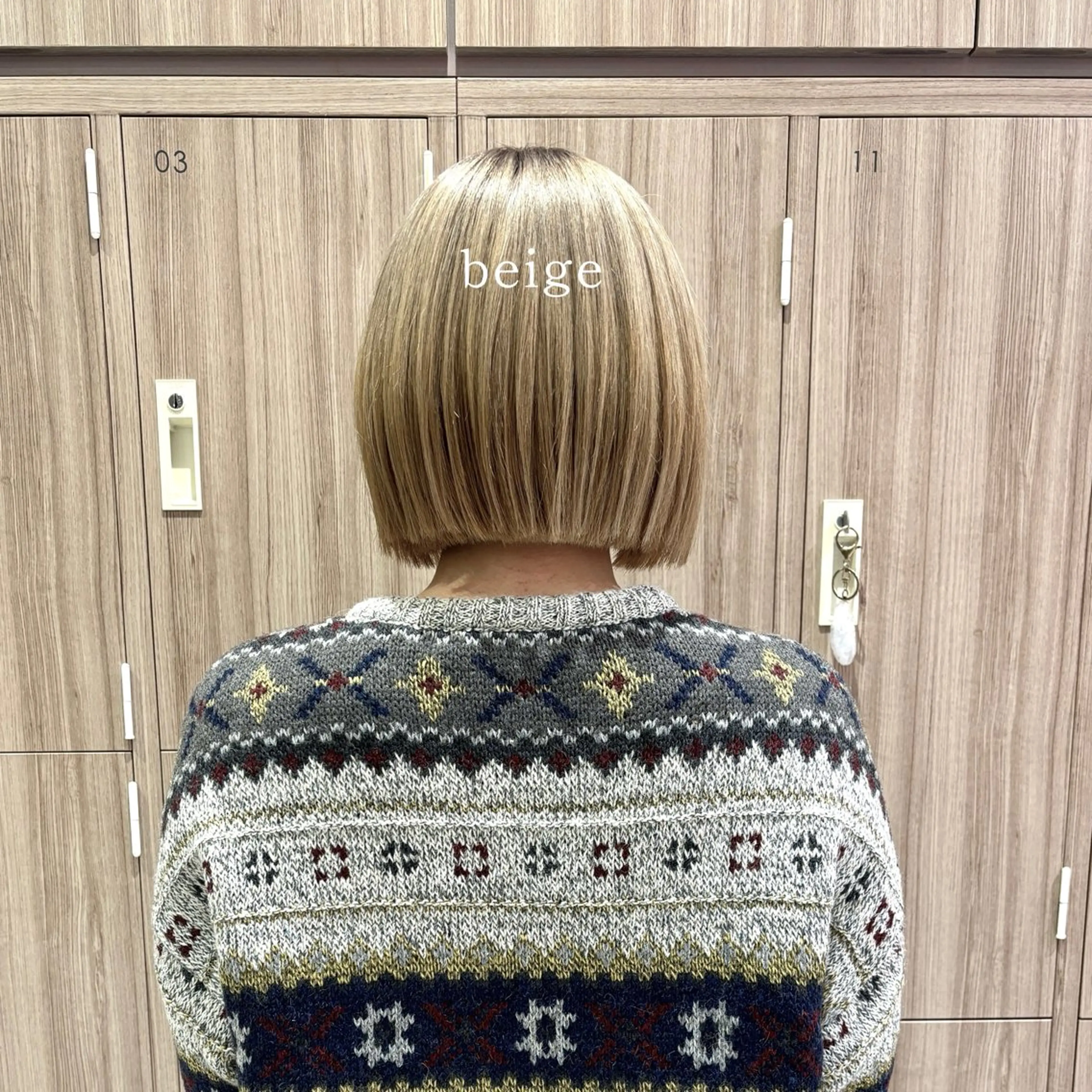 ミディアム カラー ショートヘアカラー 山本のヘアスタイル