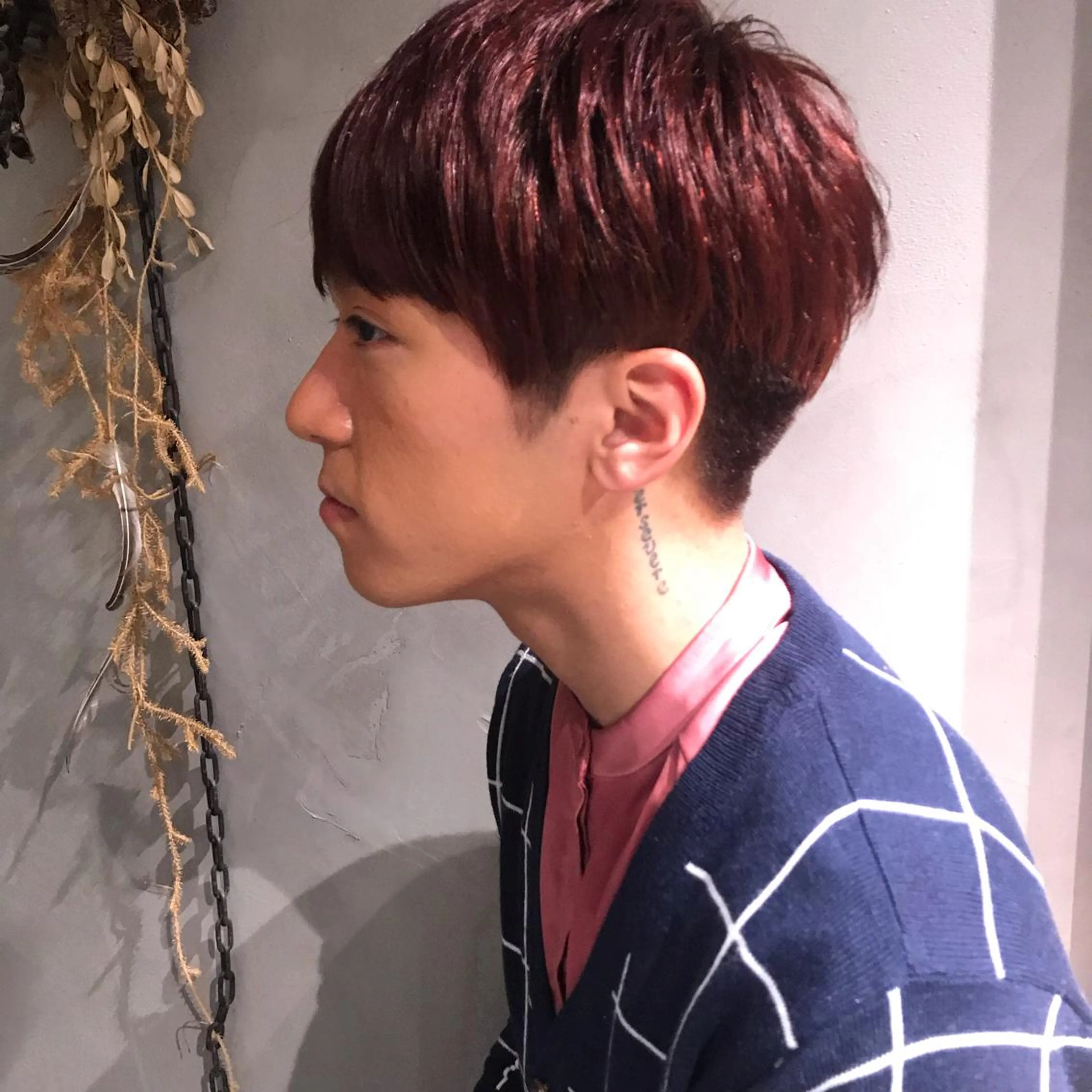 メンズ マッシュ カット トリートメント 柔らかブラウン/顔周 りレイヤー♡ユウシのヘアスタイル