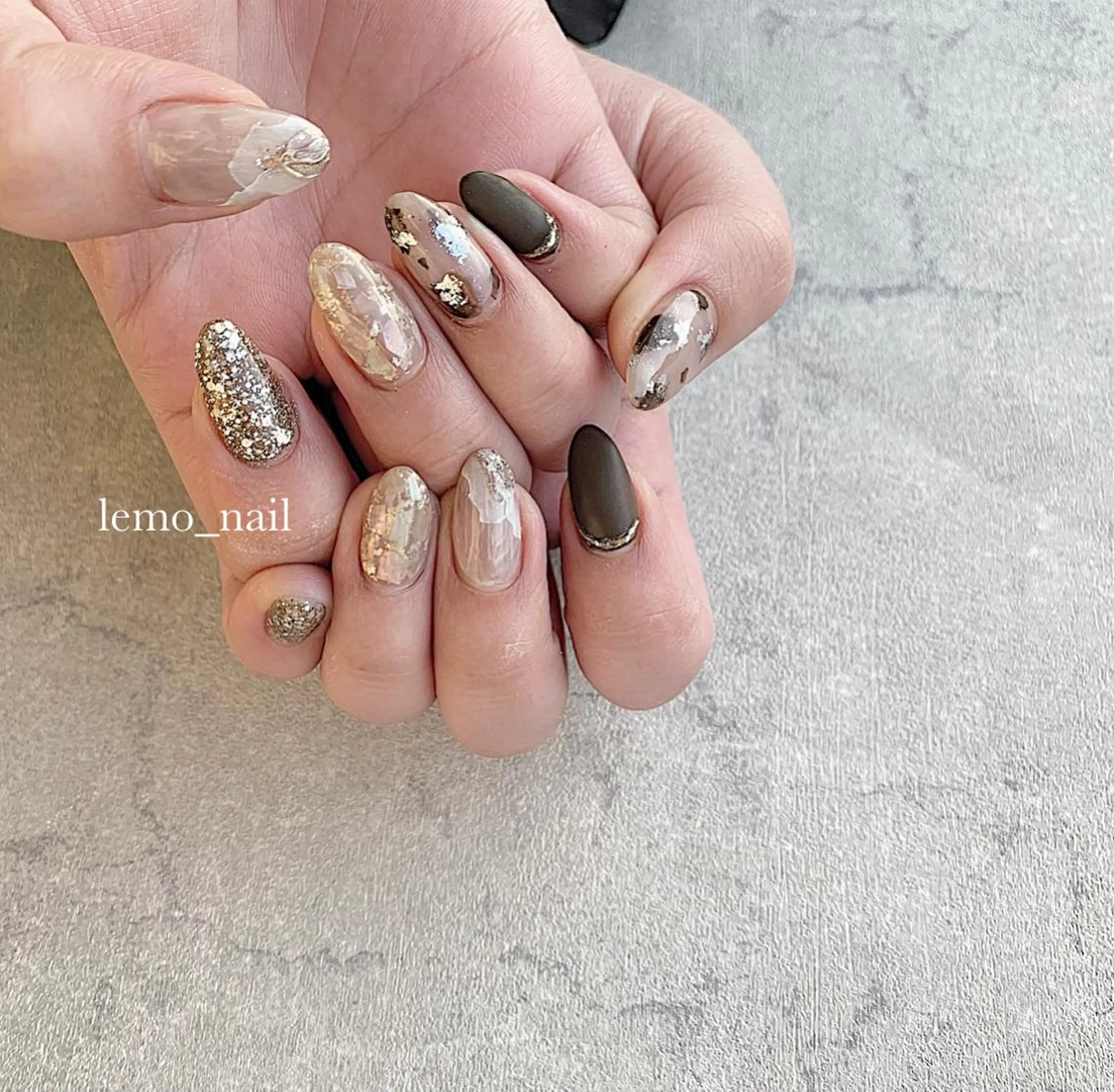 ネイル ニュアンスネイル オフィスネイル lemo_nail 🍋のネイルデザイン