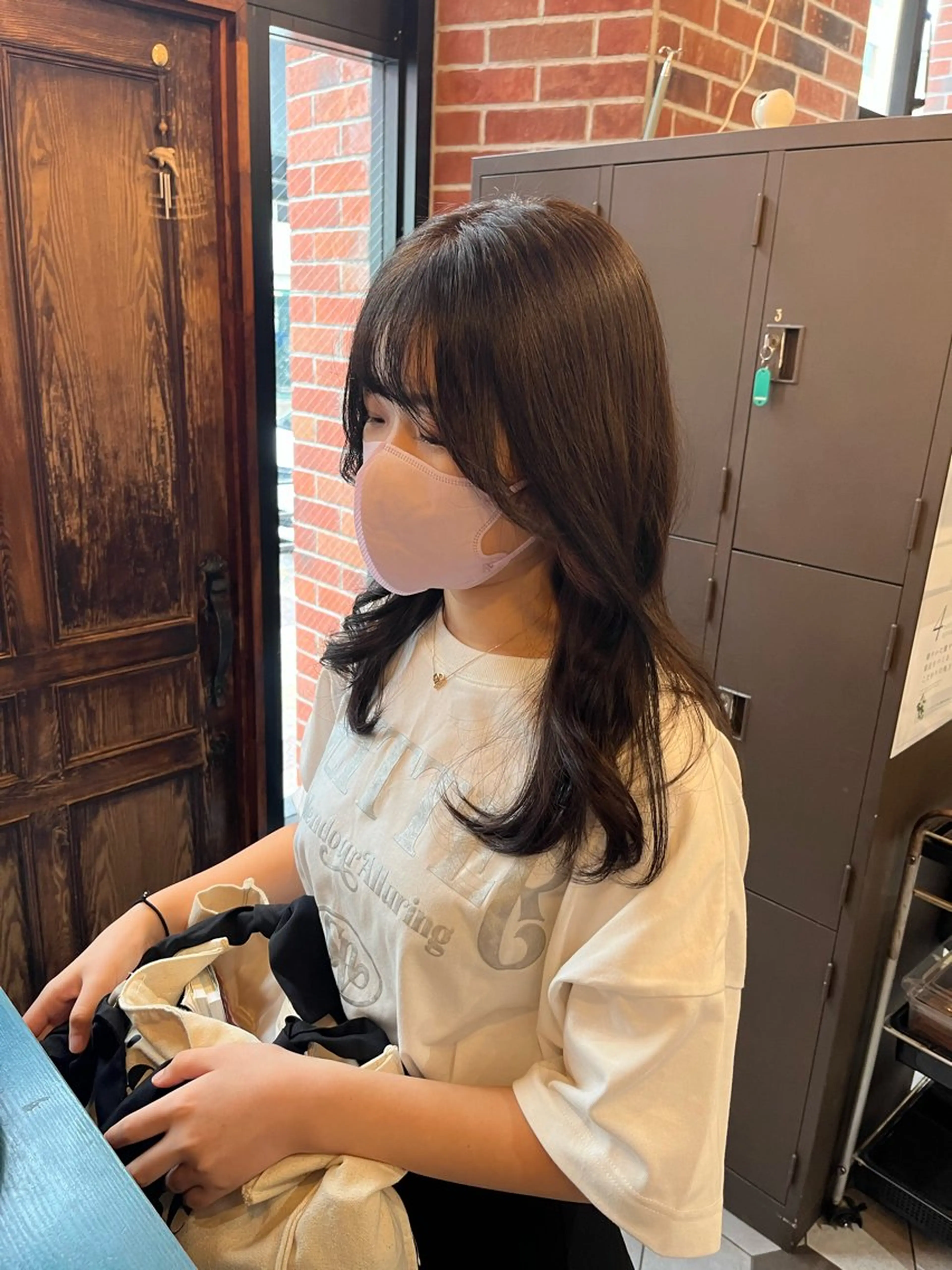 カラー ヘアアレンジ 似合わせ顔まわり カット💛森尾真由美のヘアスタイル