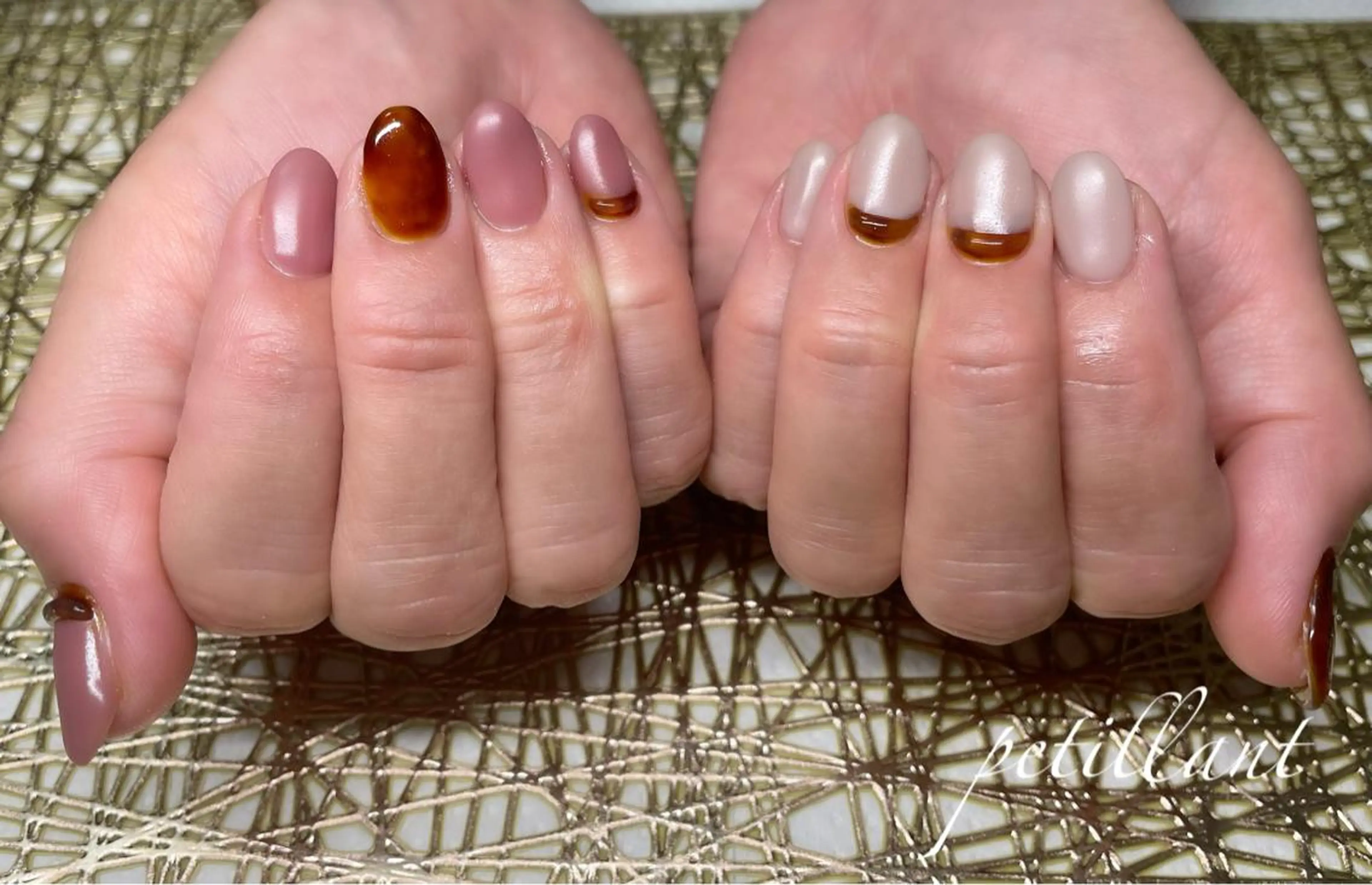 ネイル アートネイル マットネイル ハンドネイル ハンドケア petillant所属・nail salon petillantのネイルデザイン