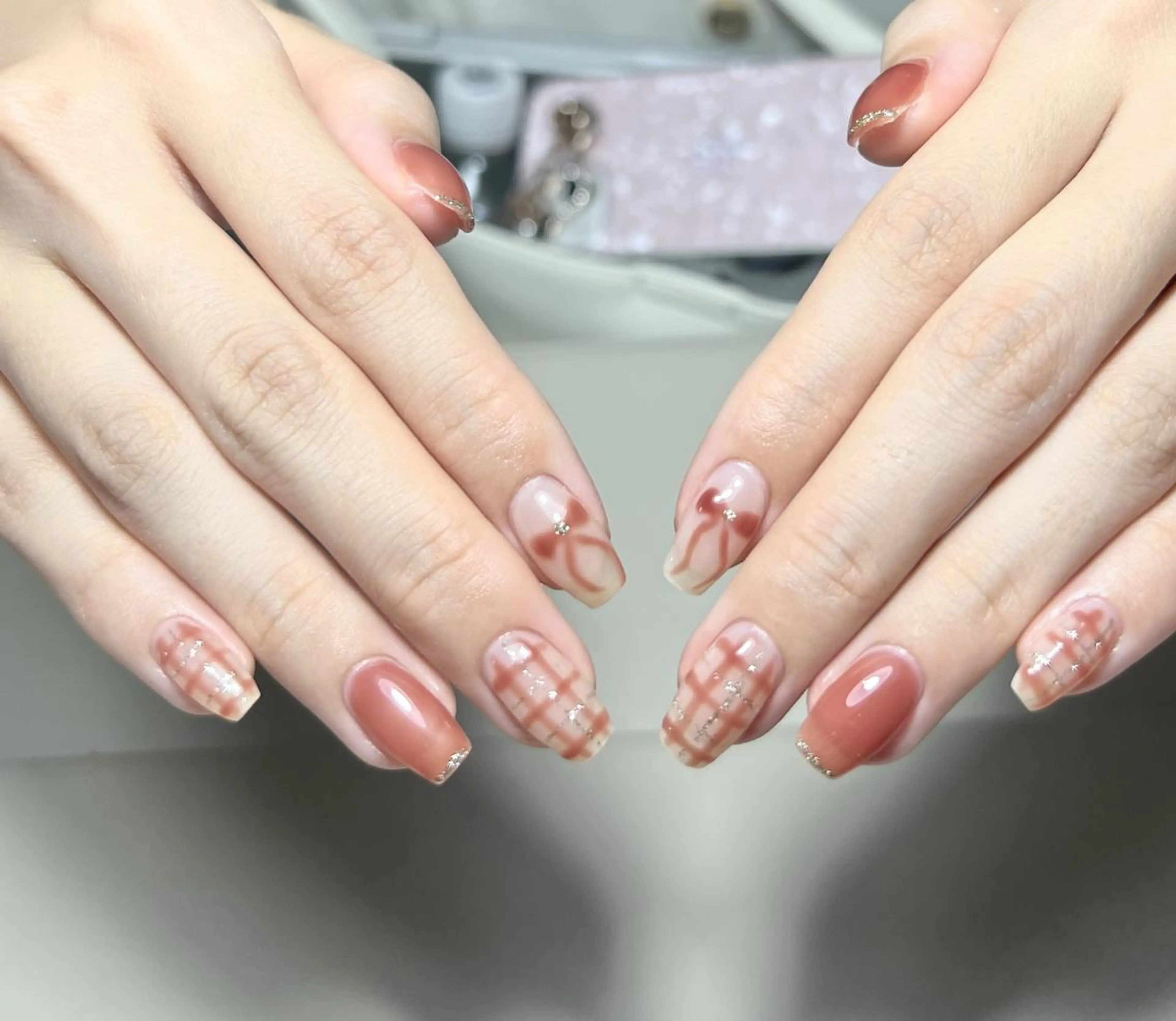 ネイル ハンドネイル ハンドケア 🍑 momo_nailのネイルデザイン
