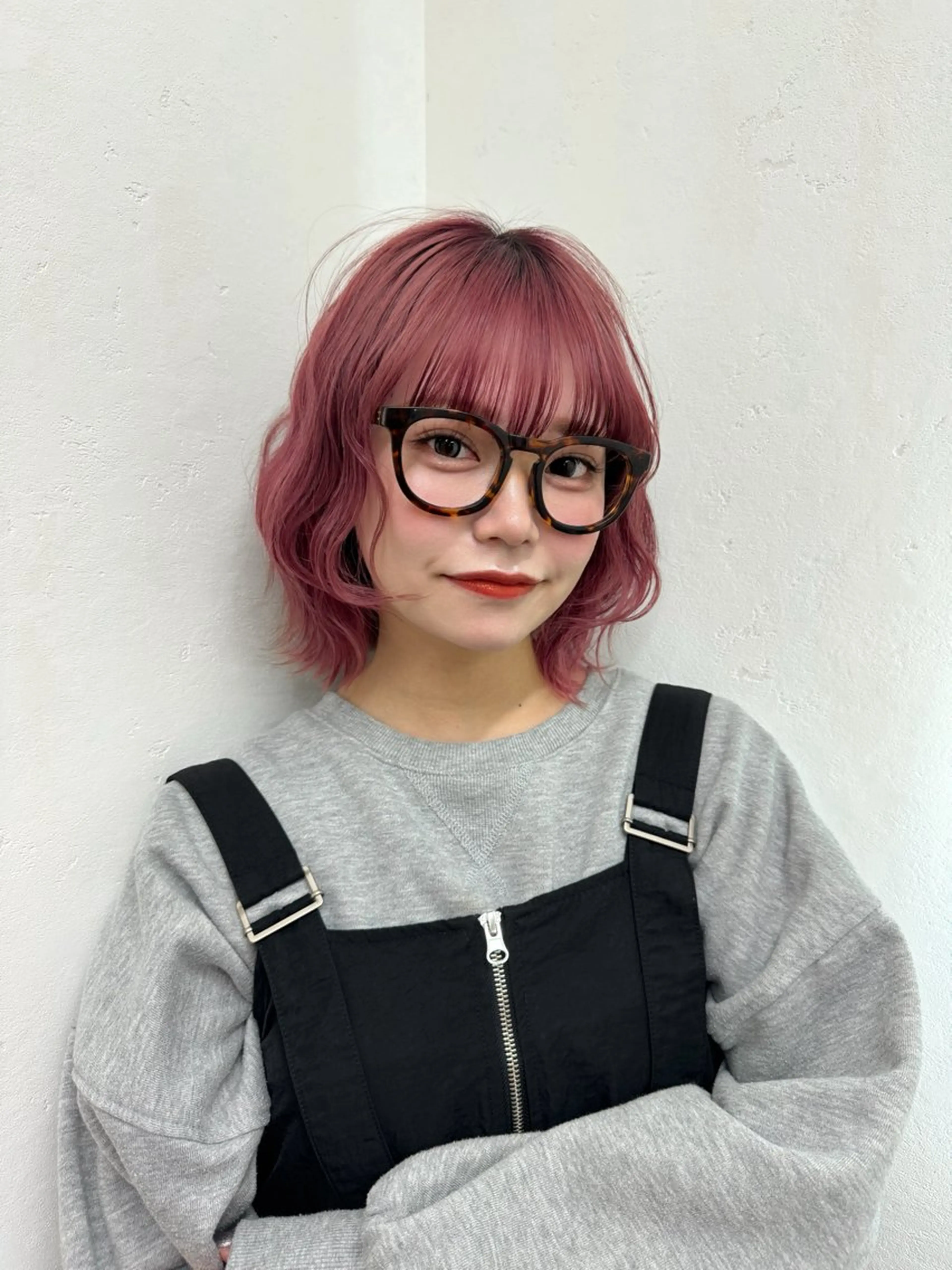 【 🫧最高級ヘアケア🫧 】ブリーチ無し暖色🩷ピンクカラー🩷＋髪質改善TOKIOトリートメント🫧＋marbb付きの写真