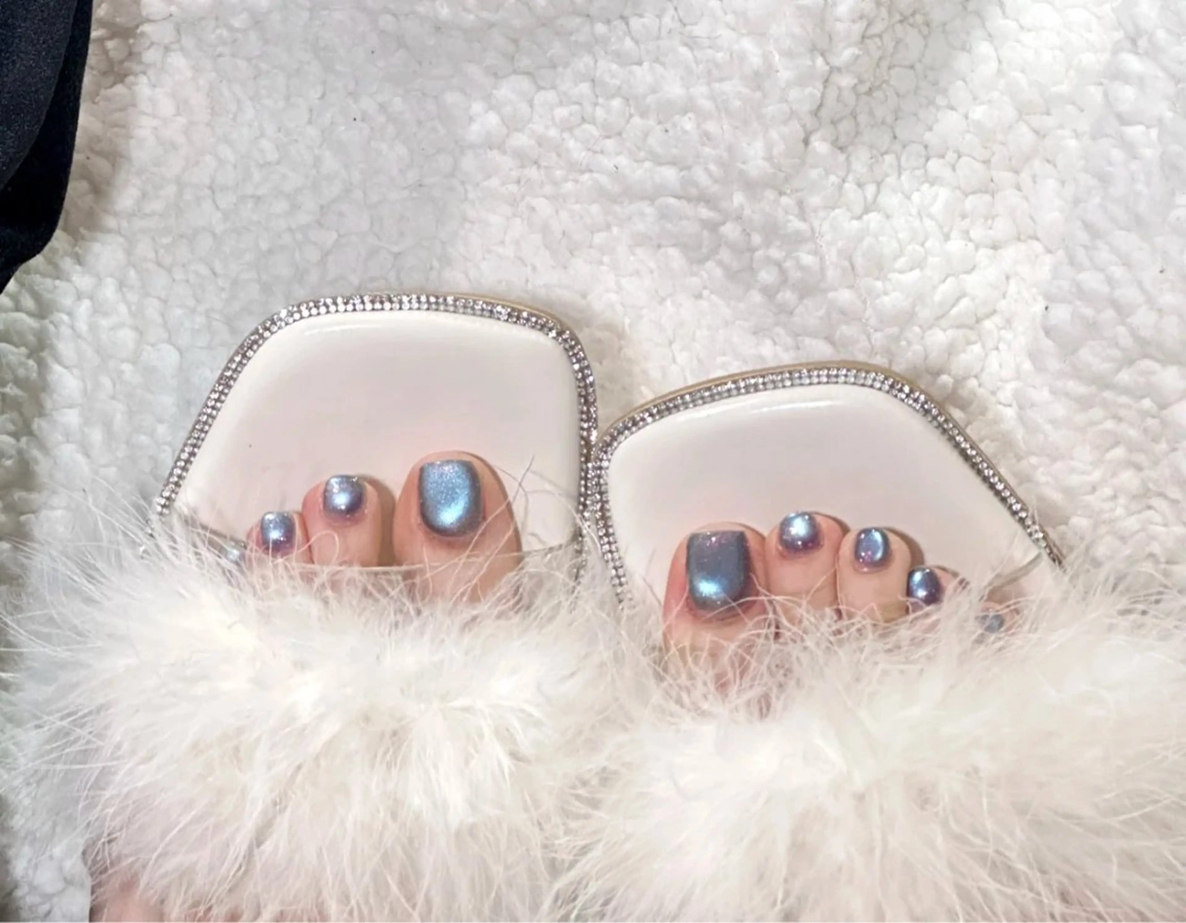 【foot】ワンカラー/ラメ/フラッシュ☆2色まで☆初回オフ無料🆓モデルさん募集中💕口コミあり300円offの写真