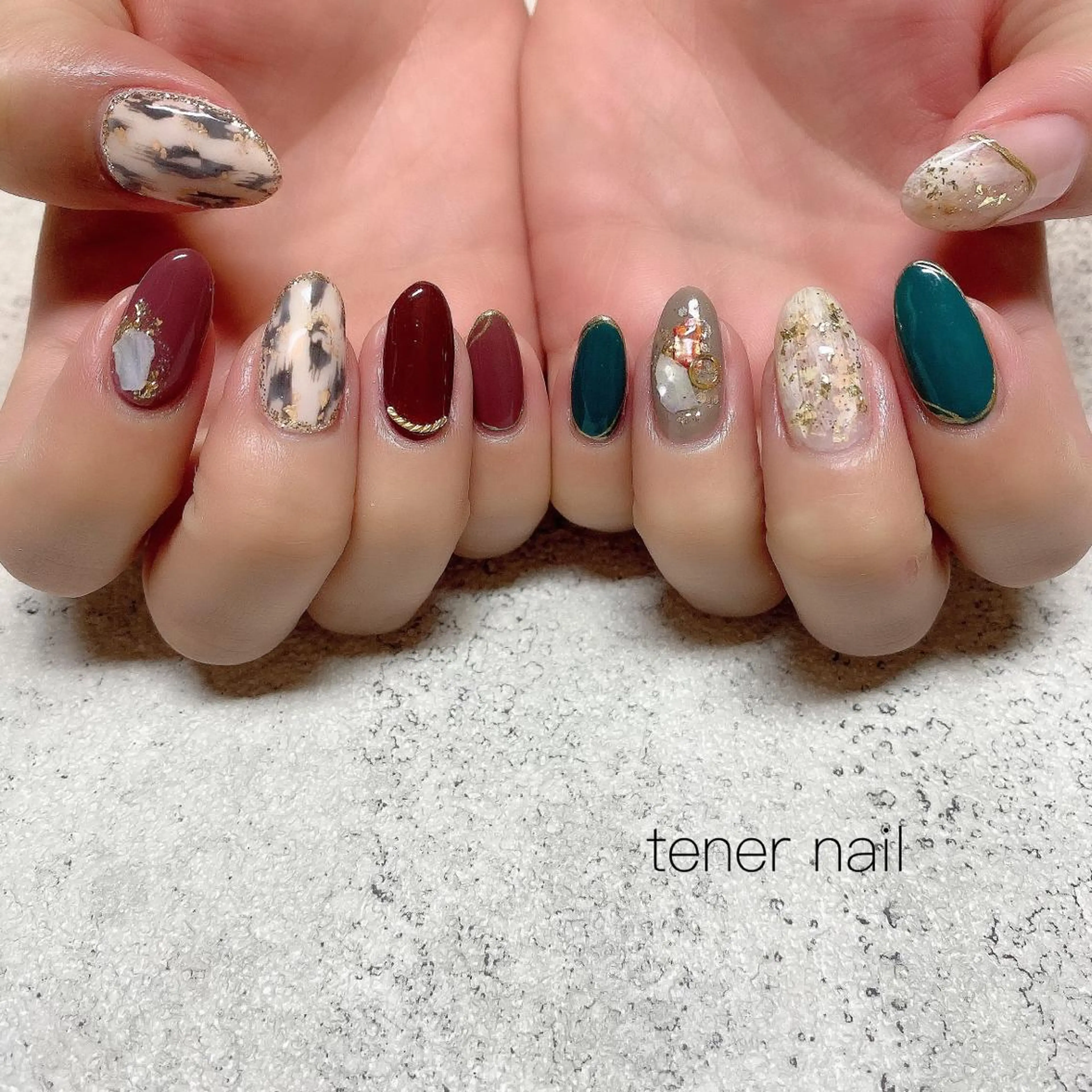 ネイル 持ち込み ニュアンスネイル tener  nail  テネルネイル所属・テネルネイル tener nailのネイルデザイン